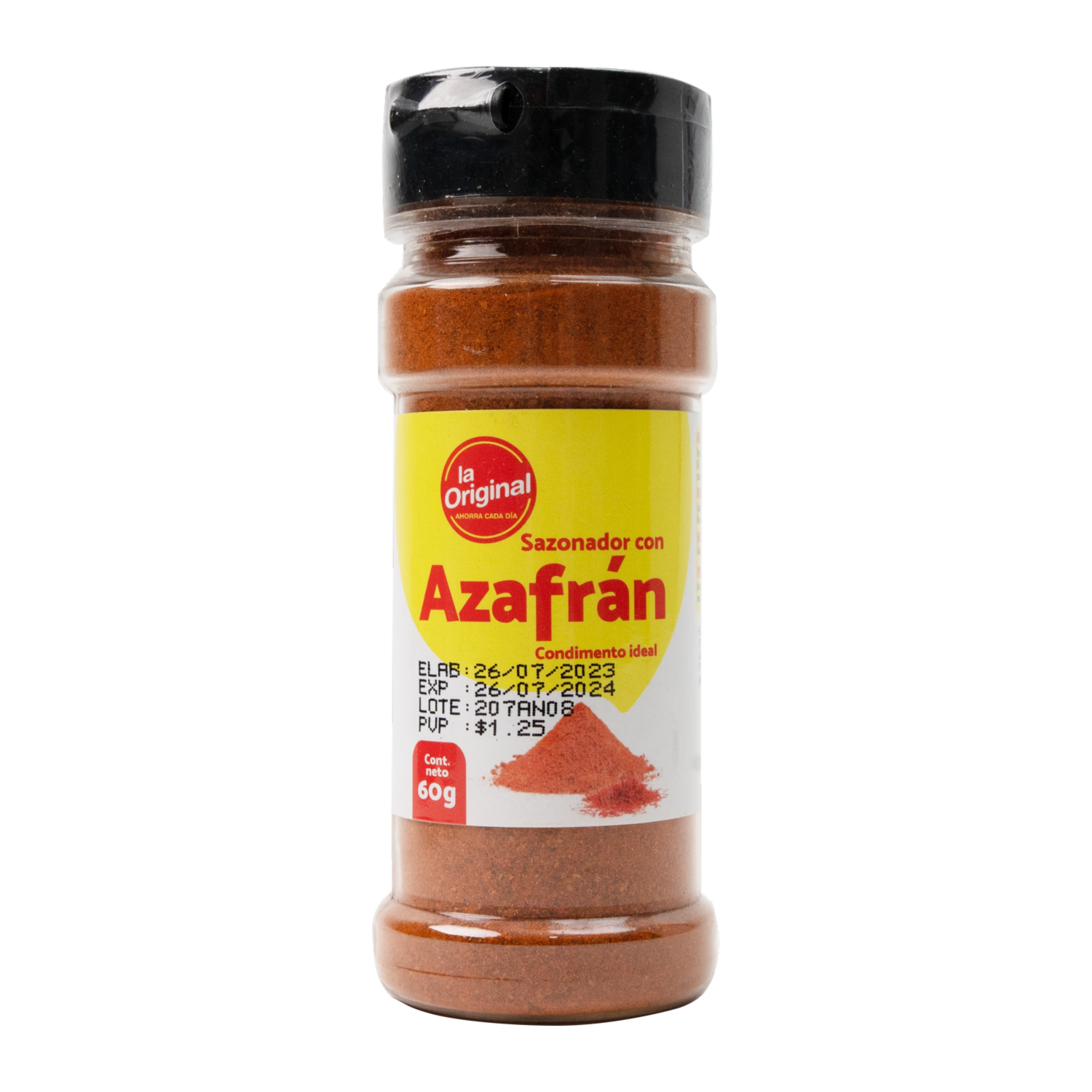 Sazonador Con Azafrán LA ORIGINAL Frasco