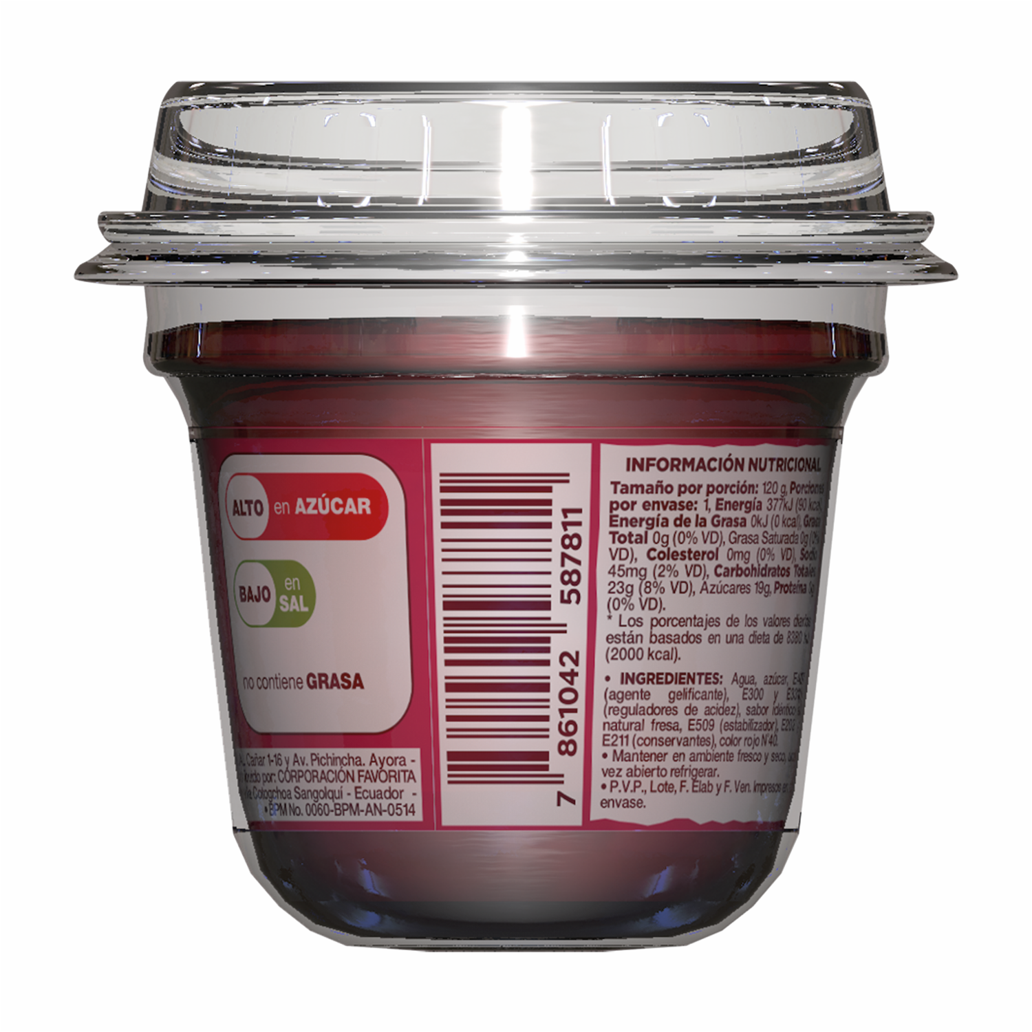Gelatina Lista Sabor A Fresa ESY 120 G