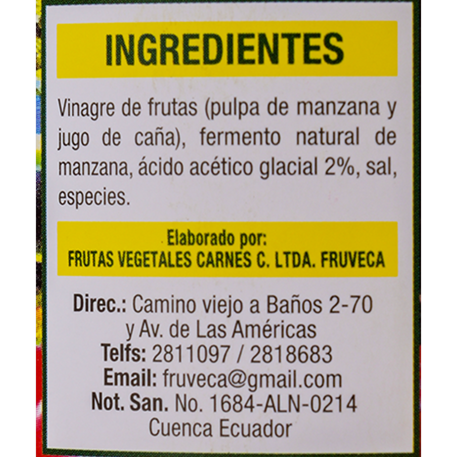 Vinagre De Manzana PARRISH 500 Ml