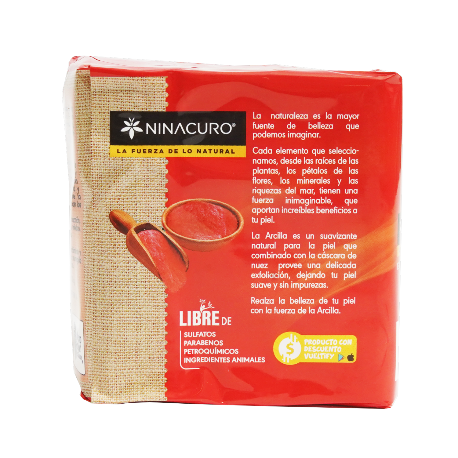 Jabón De Tocador Arcilla Exfoliación Natural NINACURO 360 G