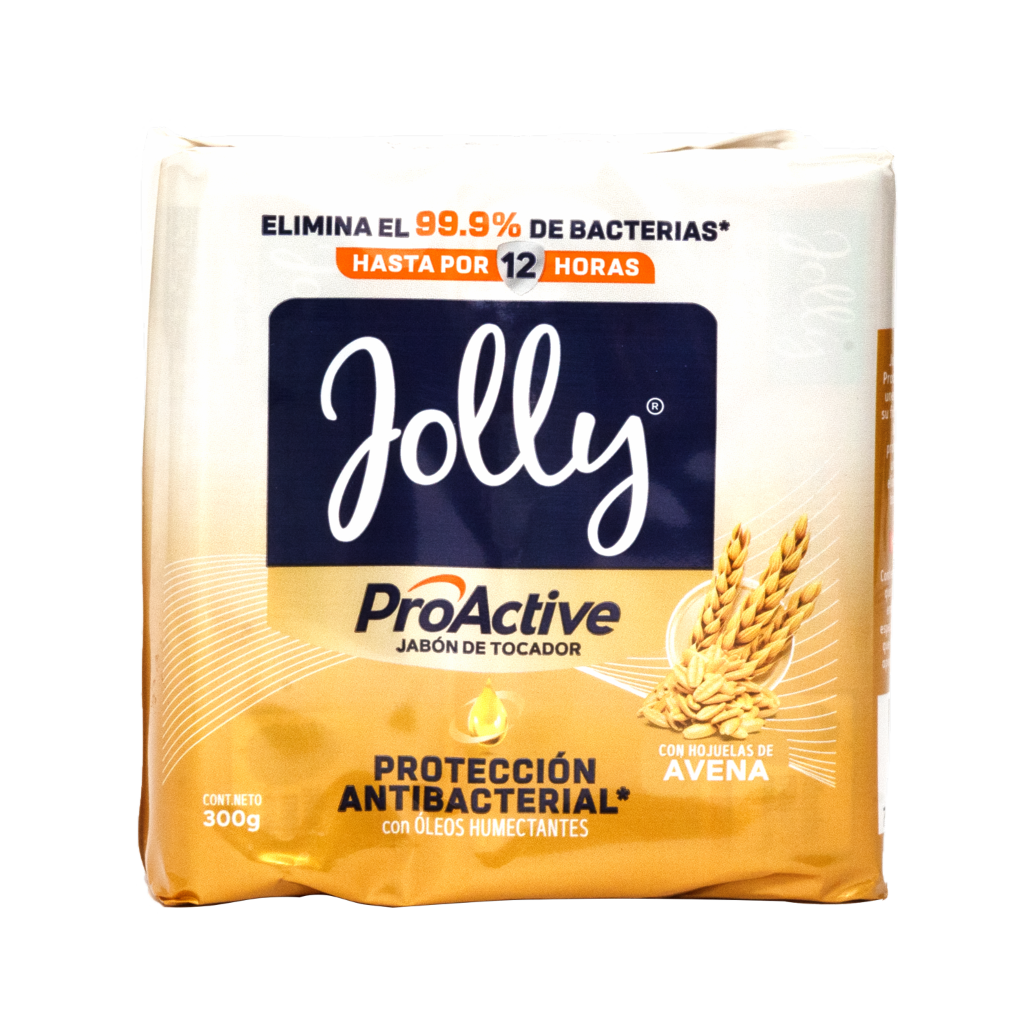Jabón De Tocador En Barra Antibacterial De Avena JOLLY 300 G