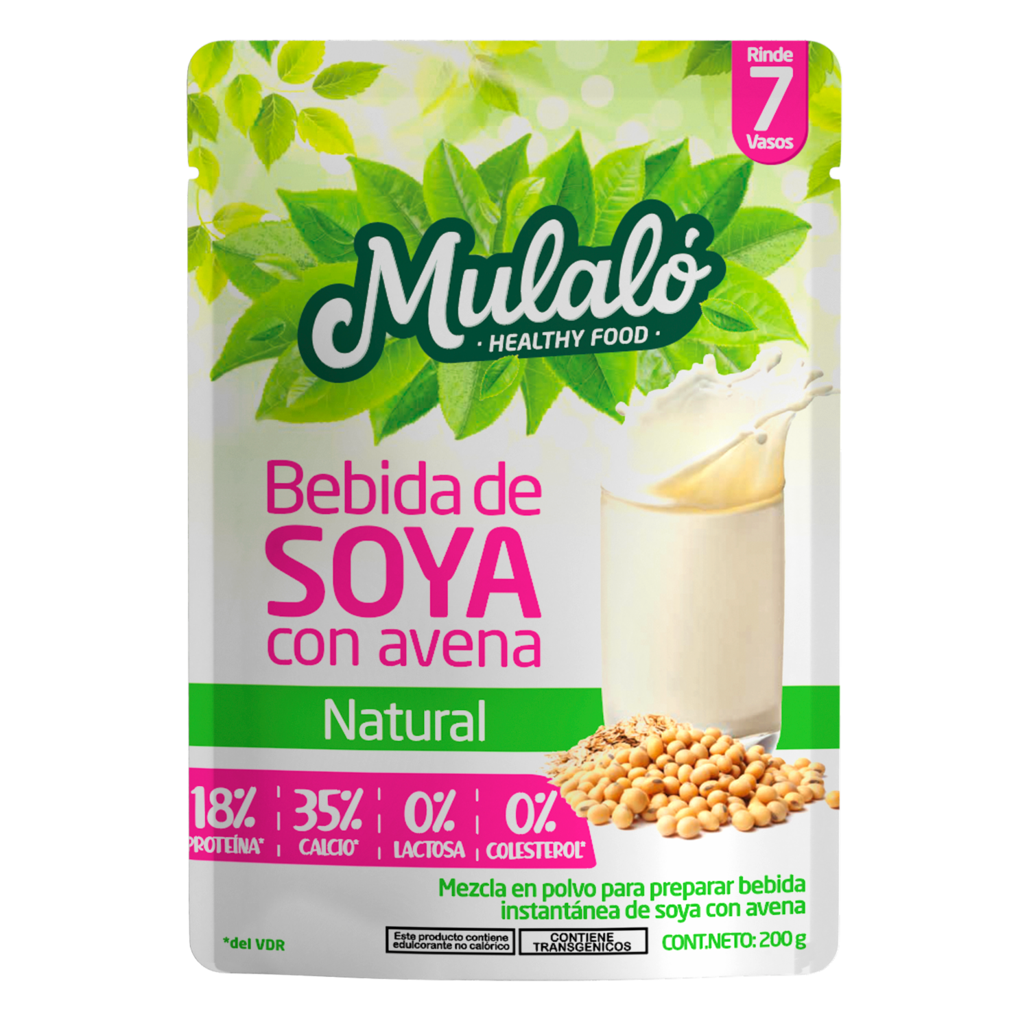 Bebida De Soya Con Avena Sabor Natural MULALÓ 200 G