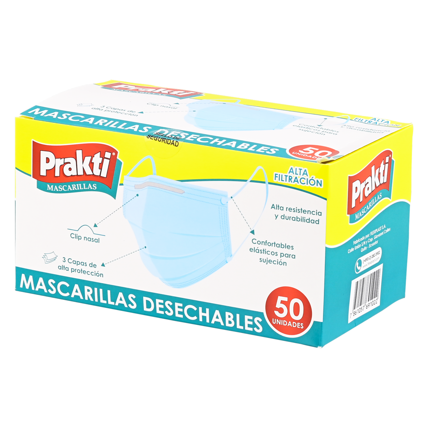 Mascarilla Caja PRAKTI X 50 Uds