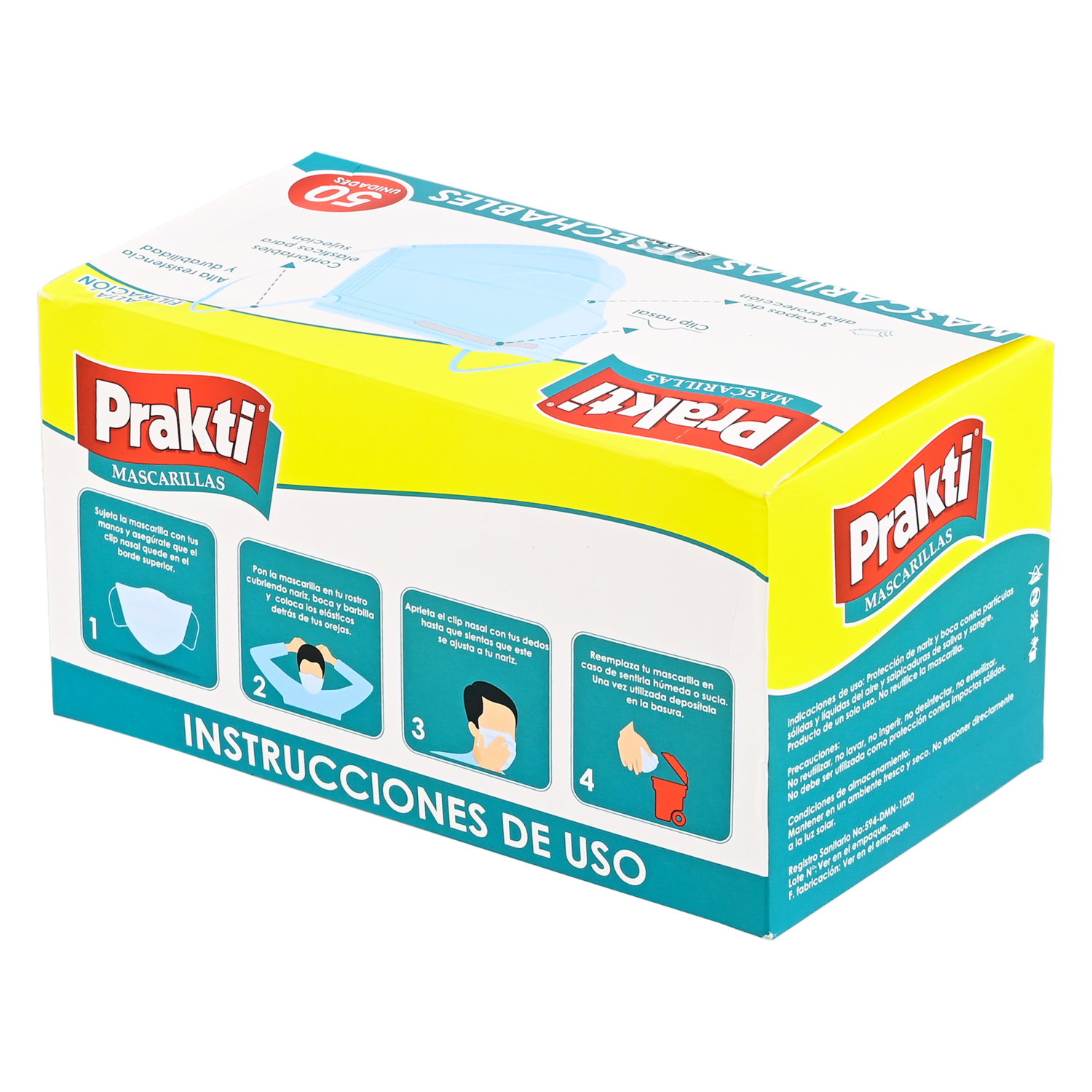 Mascarilla Caja PRAKTI X 50 Uds