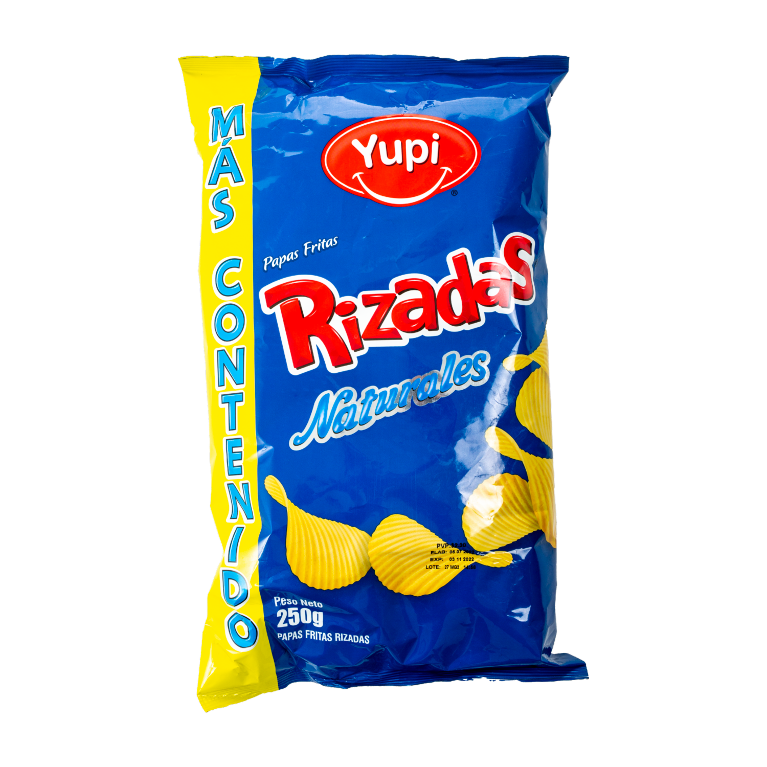Papas Fritas Naturales RIZADAS 250 G