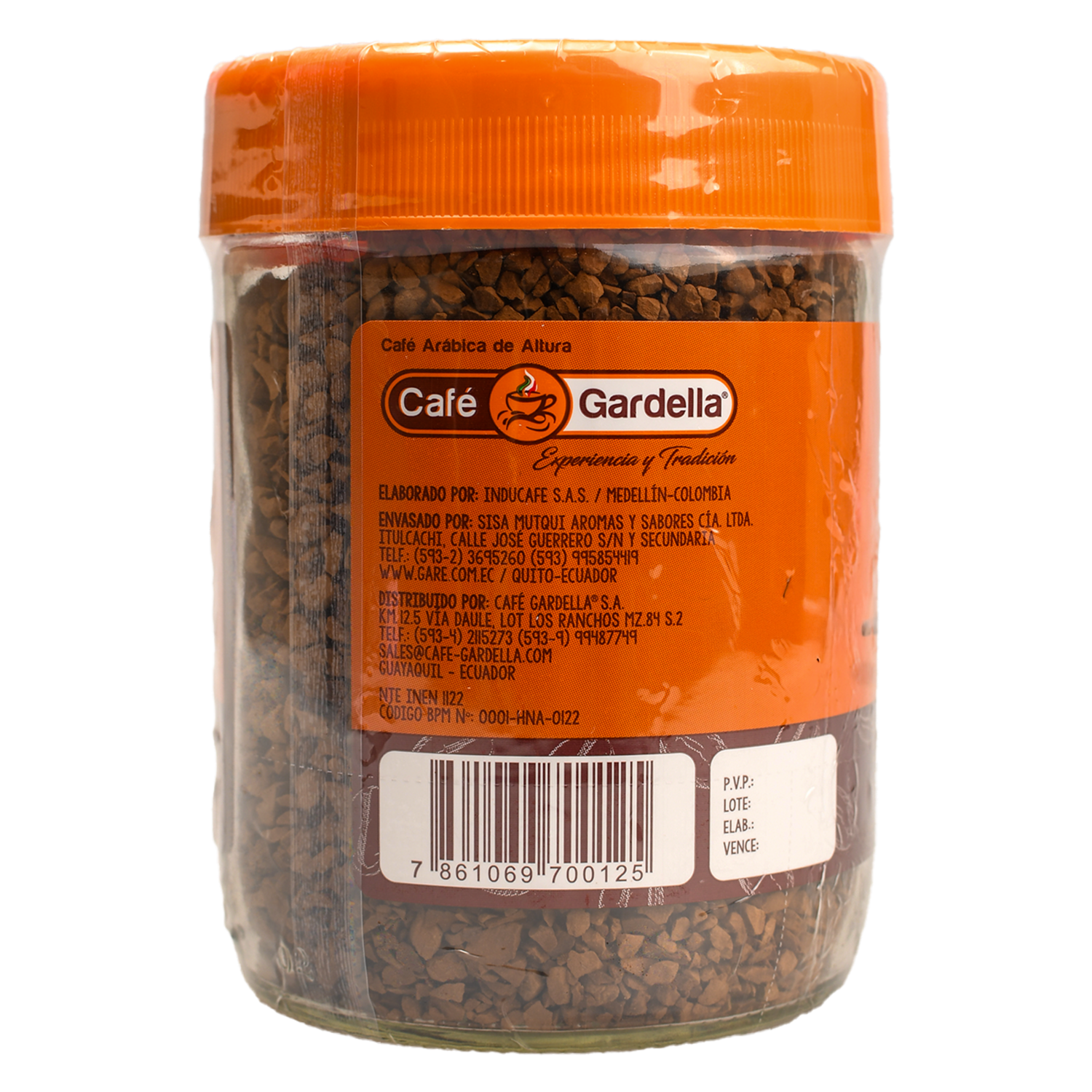 Café Instantáneo Soluble GARDELLA 100 G
