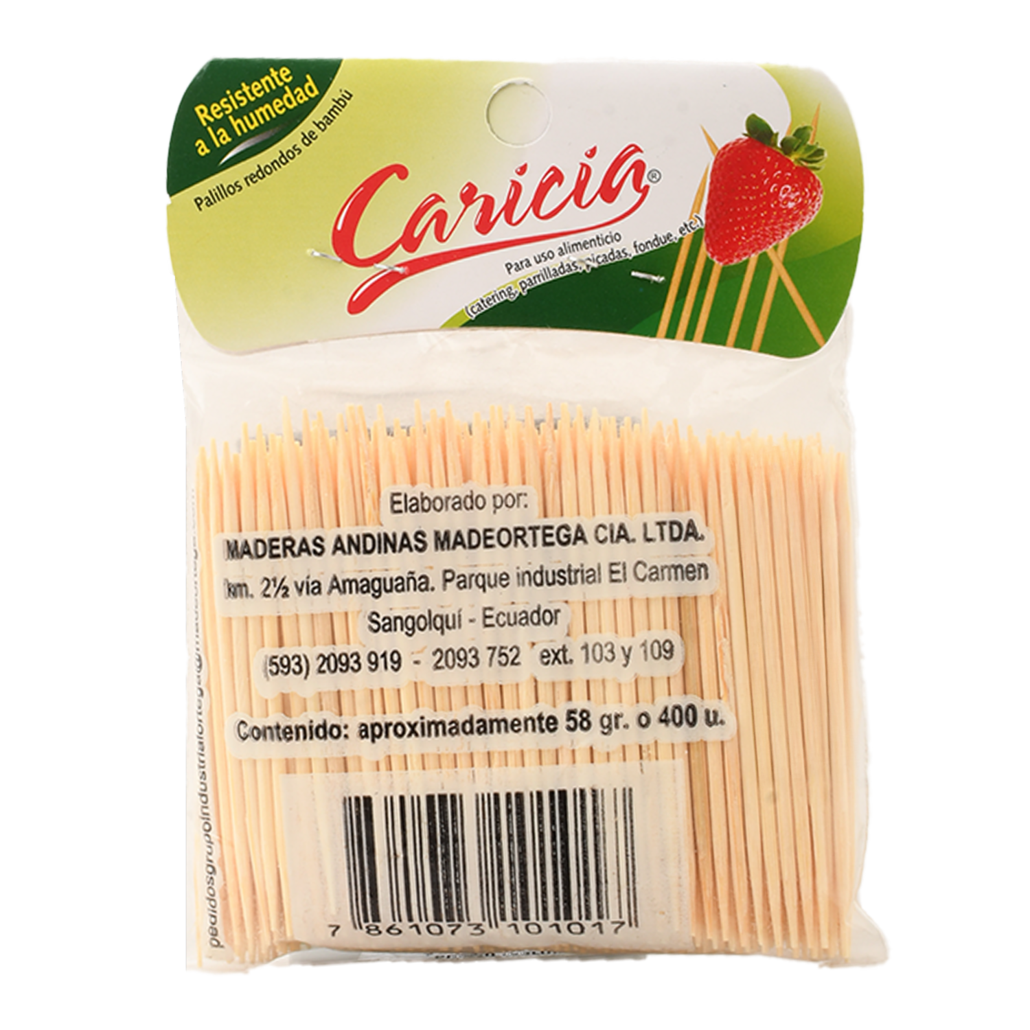 Palillos De Bamboo CARICIA 58 G