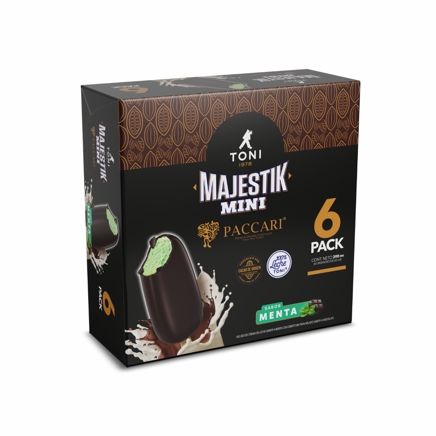 Helado Majestik de Menta TONI 6 X 67 Ml