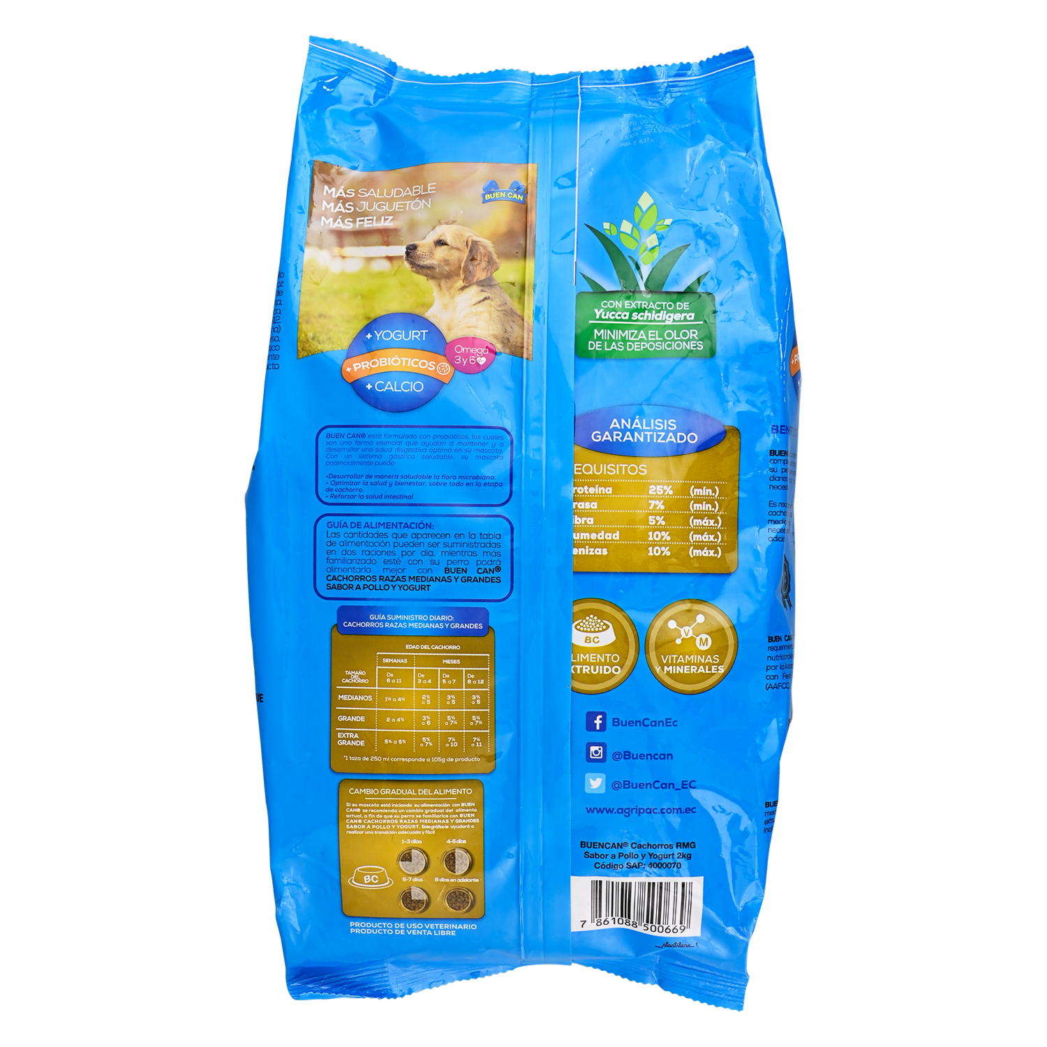Alimento Para Perros Cachorro Raza Mediana Grande BUEN CAN 2 Kg
