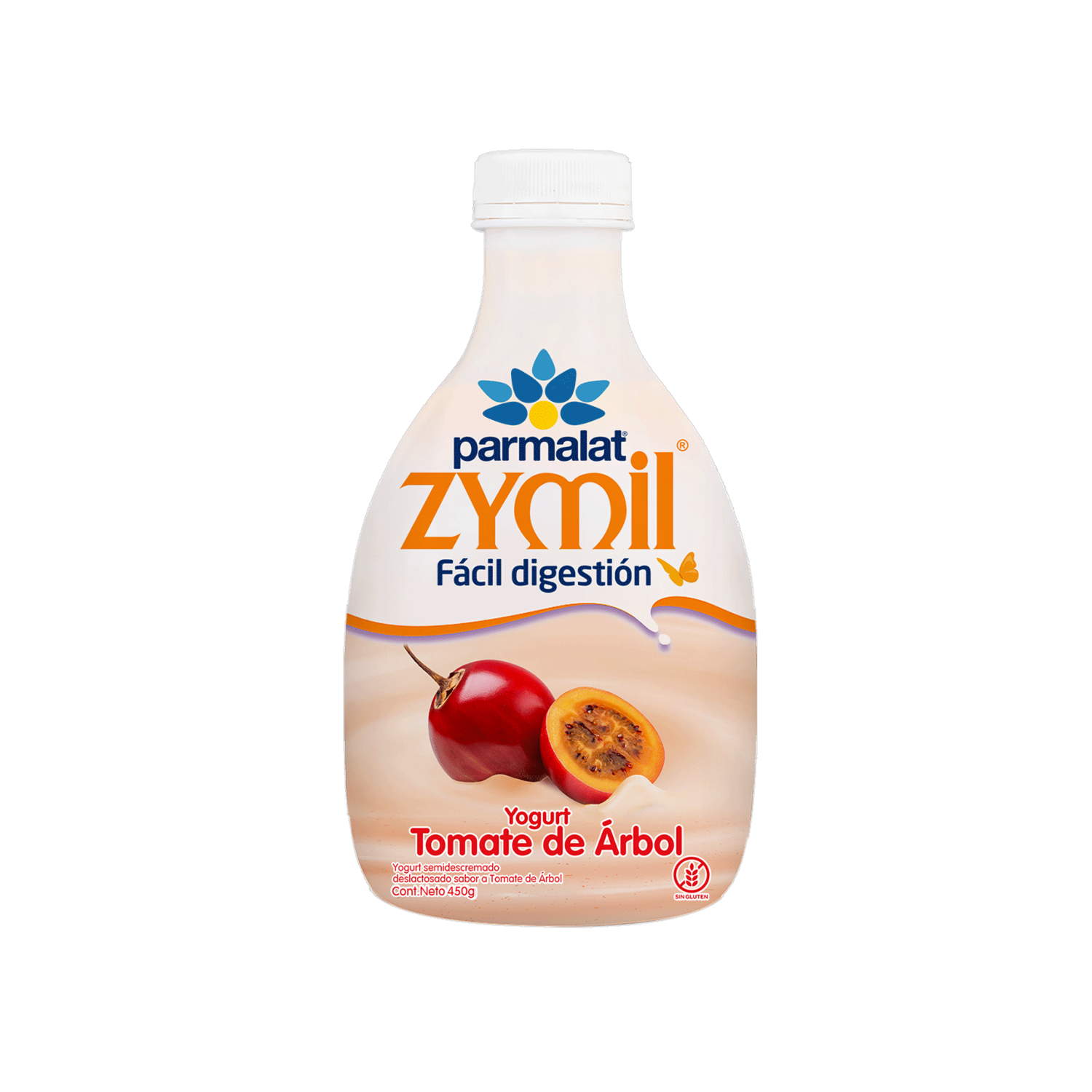 Yogurt Semidescremado Tomate De Árbol Zymil PARMALAT 450 g