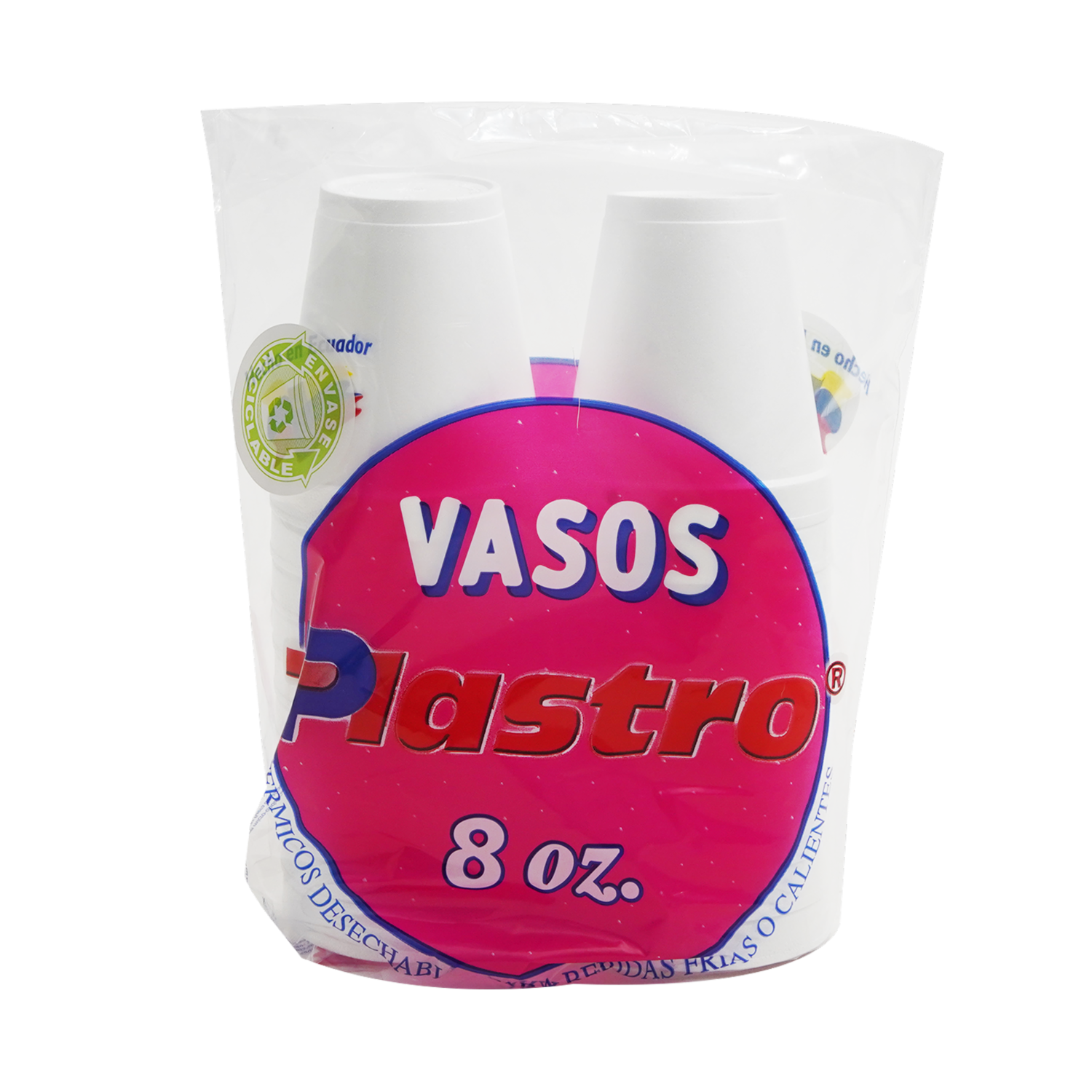 Vaso Térmico 8 Oz PLASTRO 1 X 20 Uds