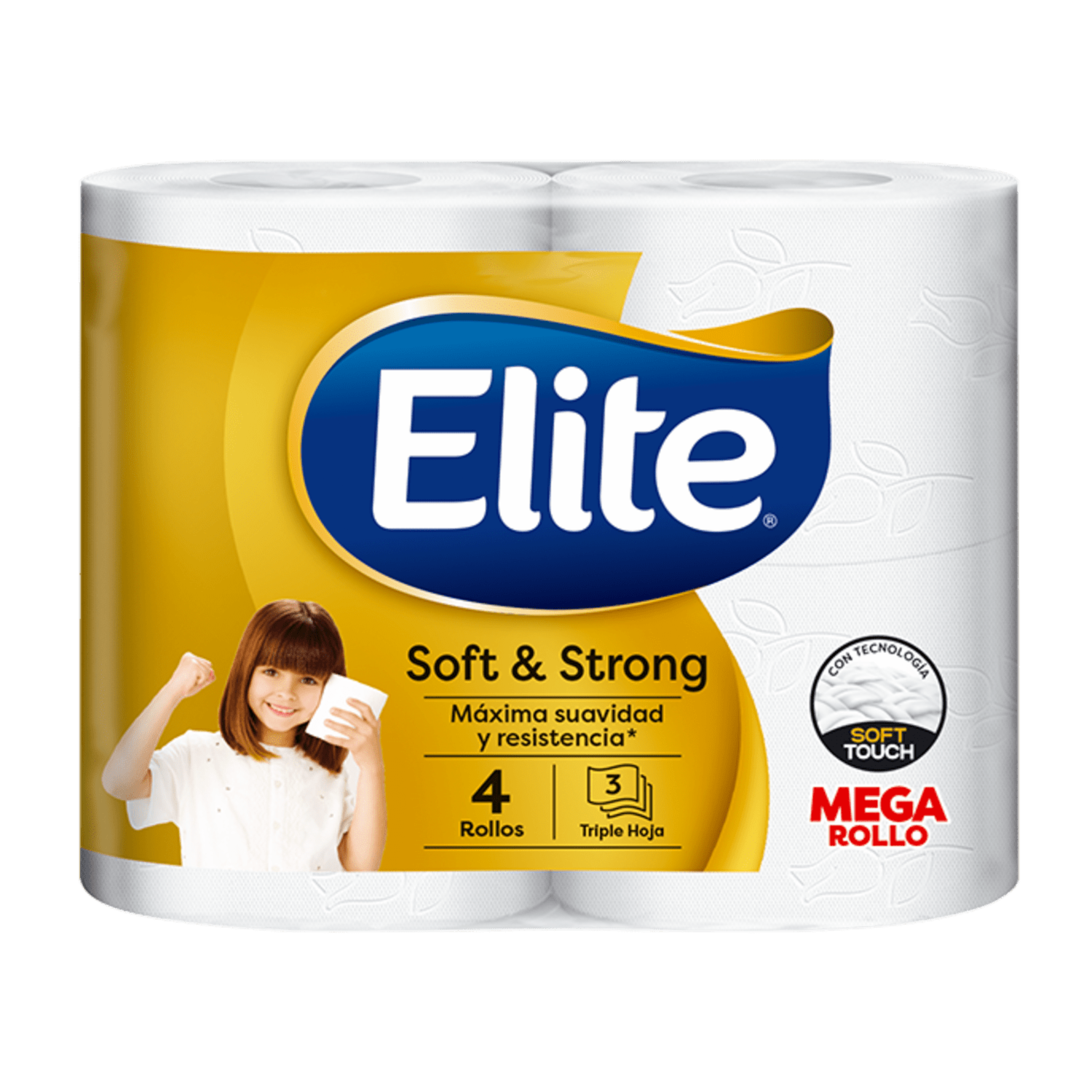 Papel Higiénico Soft & Strong Triple Hoja ELITE 4 Rollos