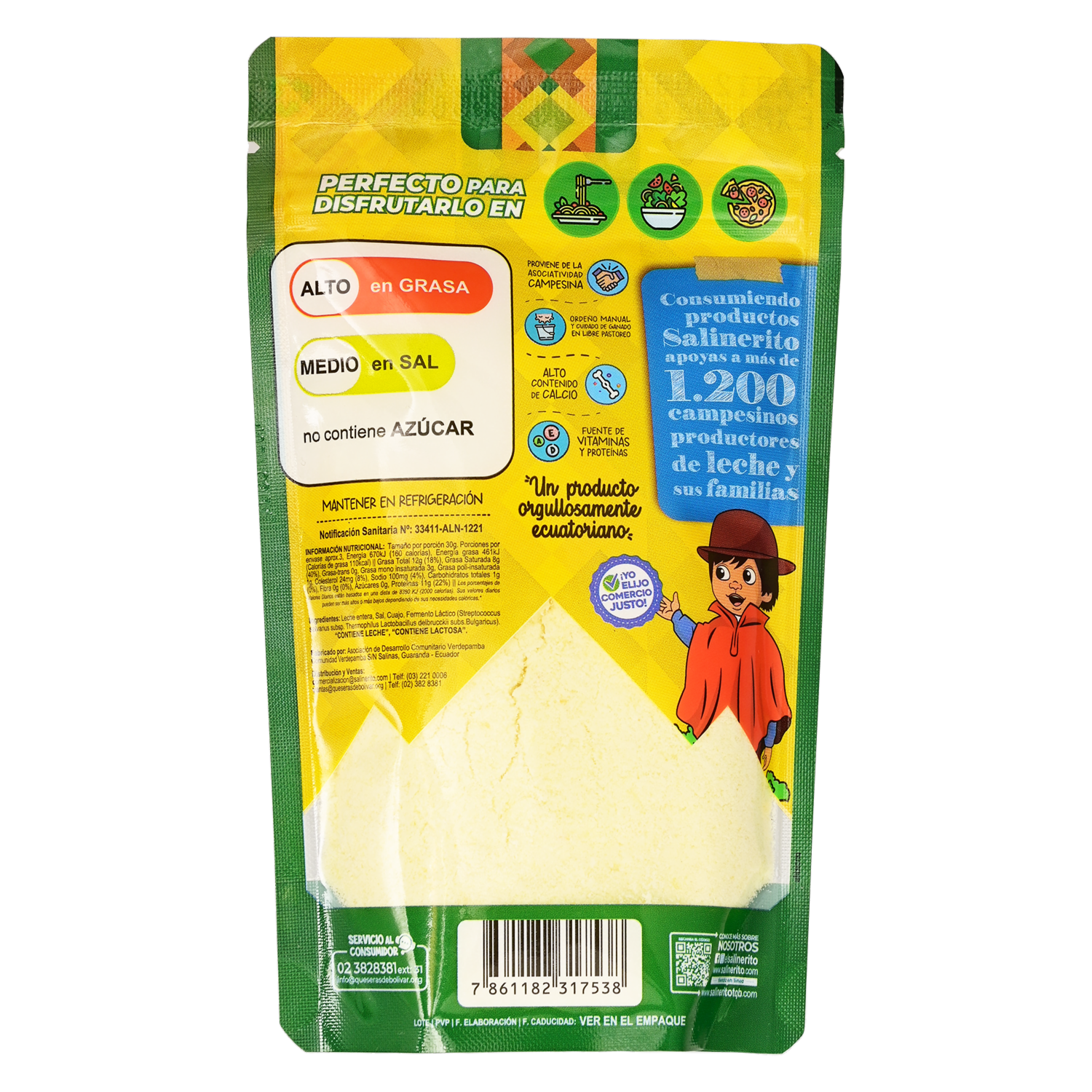 Queso Parmesano Rallado SALINERITO 100 G