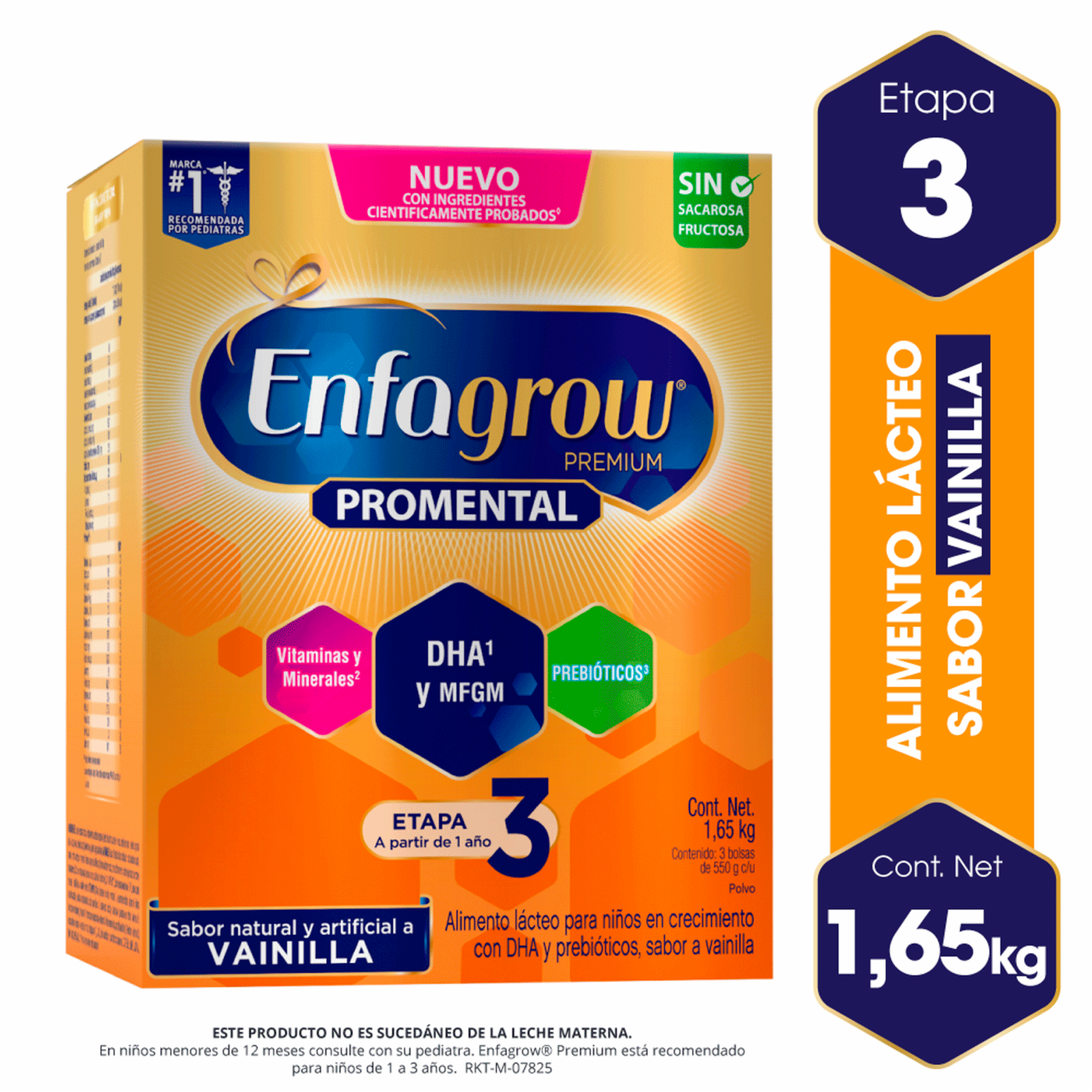 Leche Infantil Tercera Etapa Premium 3 Promental  Vainilla ENFAGROW 1650 G