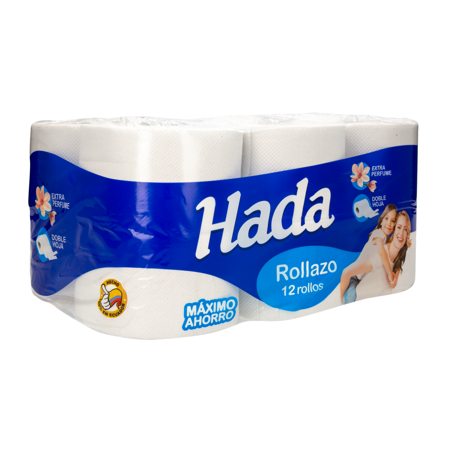 Papel Higiénico Rollazo HADA 12 Rollos