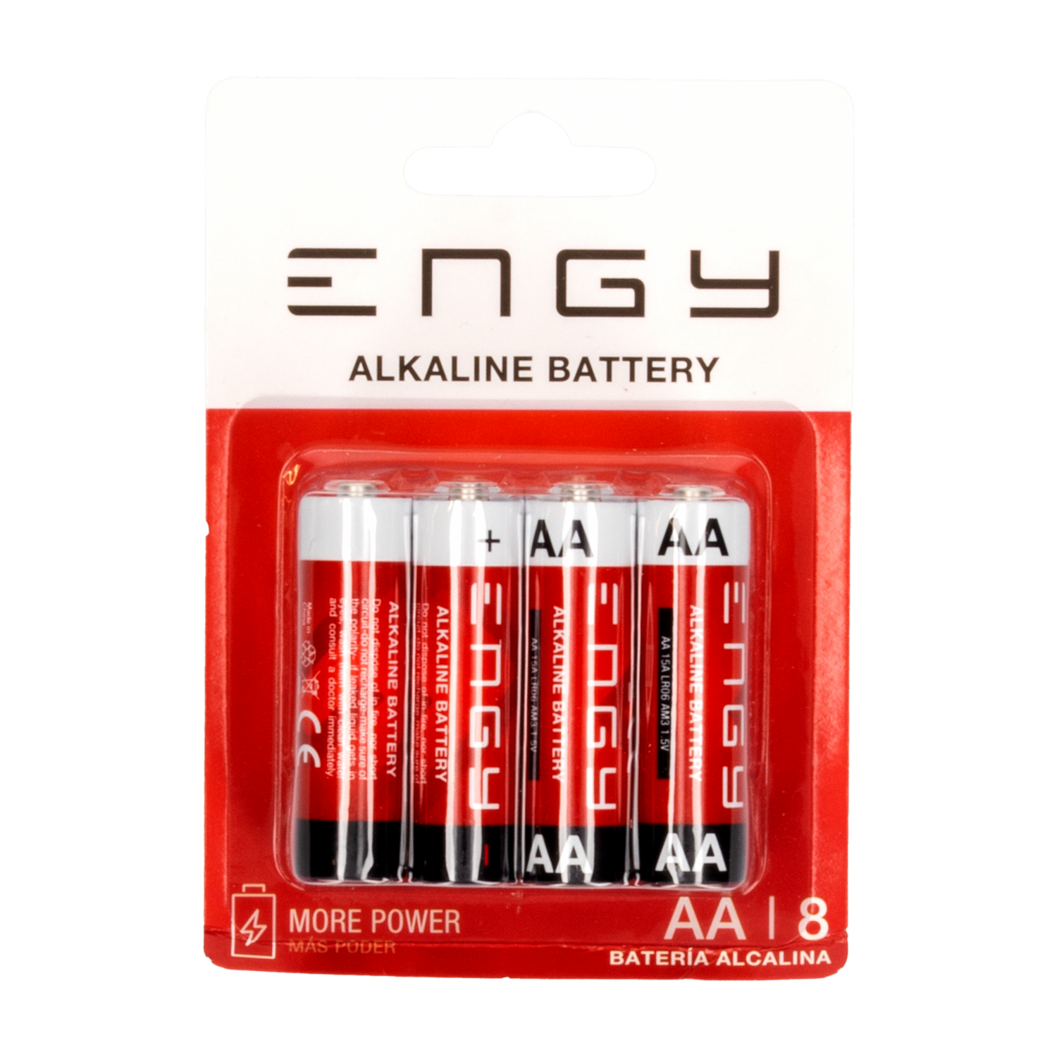 Pilas Alcalinas AA ENGY X 8 Uds