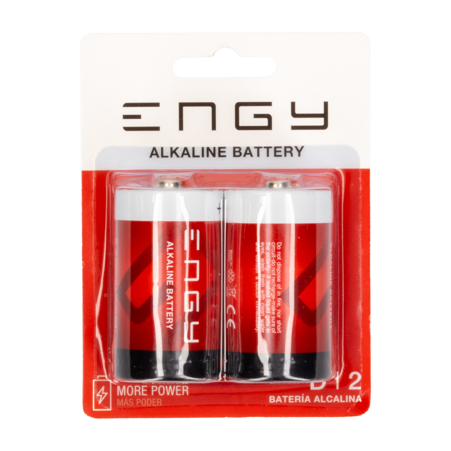 Pilas Alcalinas D ENGY X 2 Uds