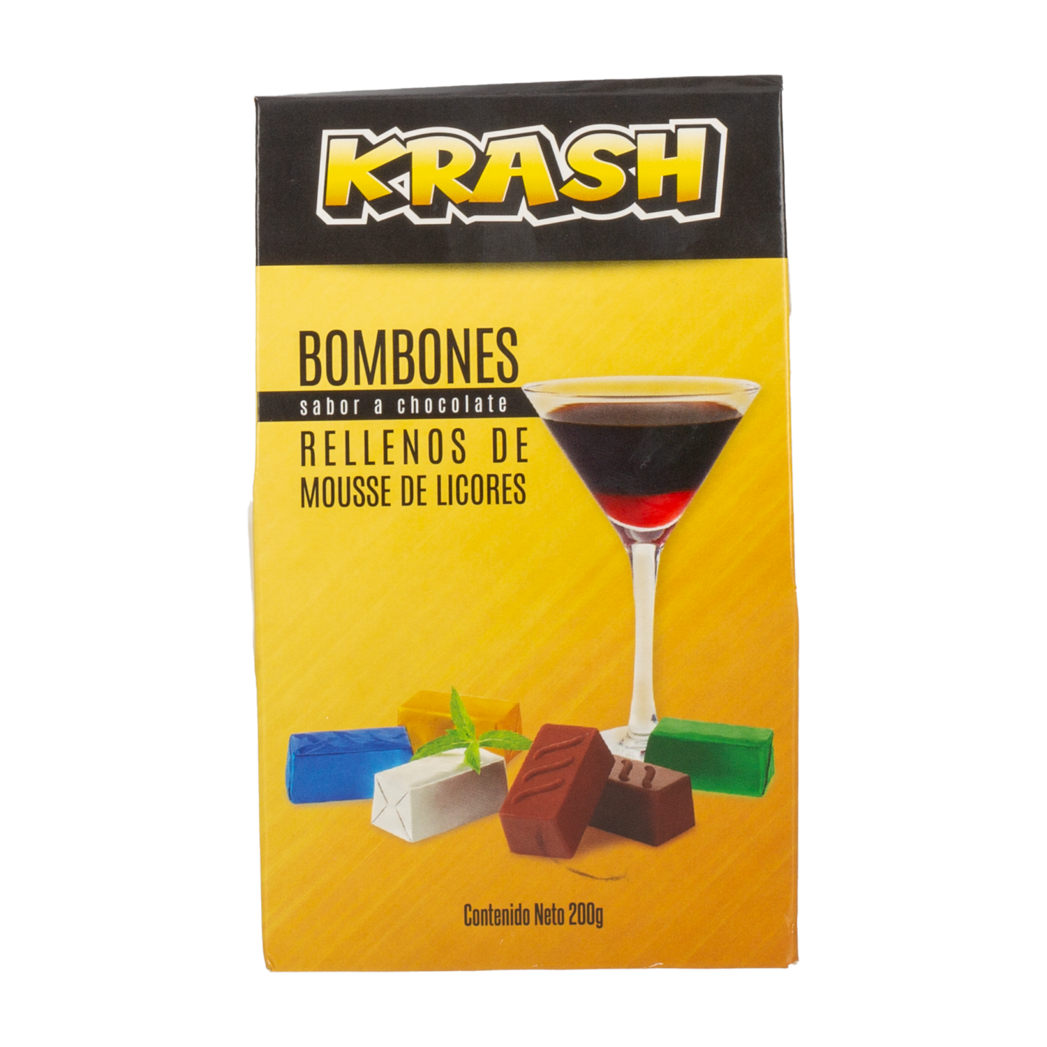Bombones De Chocolate Rellenos De Licor KRASH 200 G