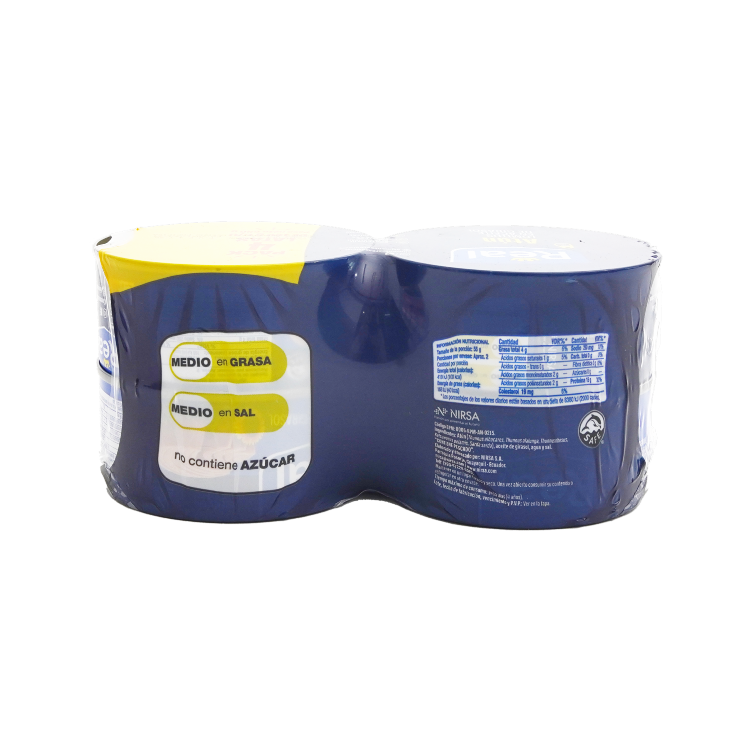 Atún Lomitos En Aceite De Girasol REAL 4 X 160 G