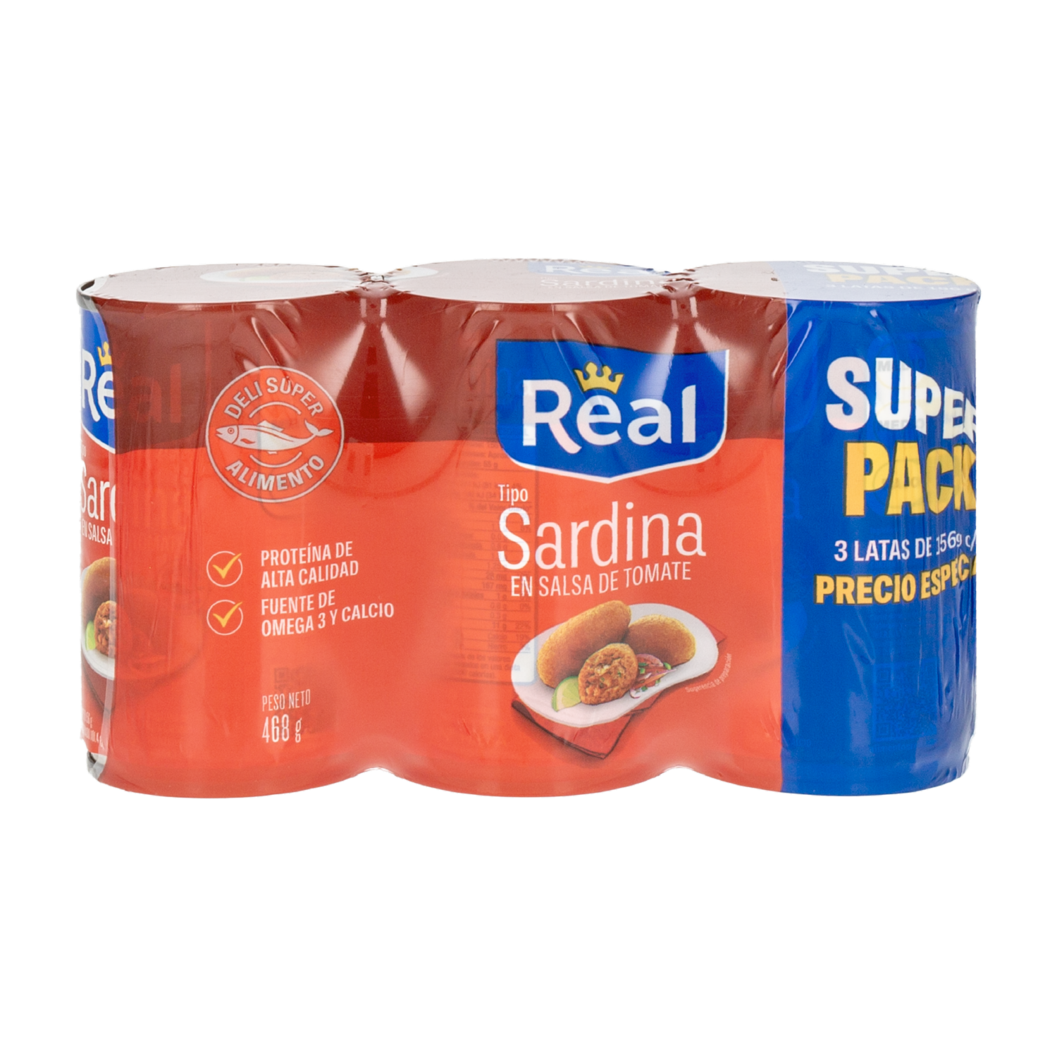 Sardina En Salsa De Tomate REAL 3 X 156 G