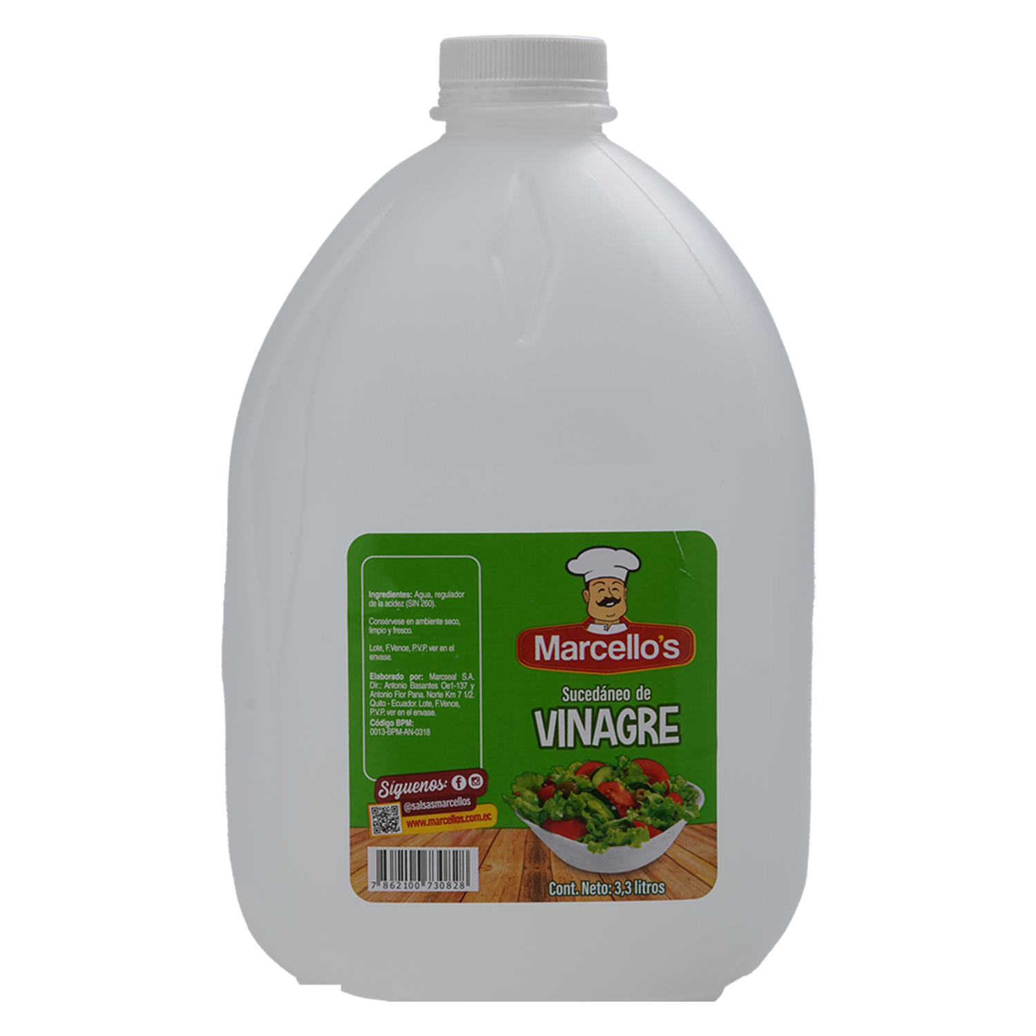 Vinagre Blanco MARCELLO’S 3300 Ml