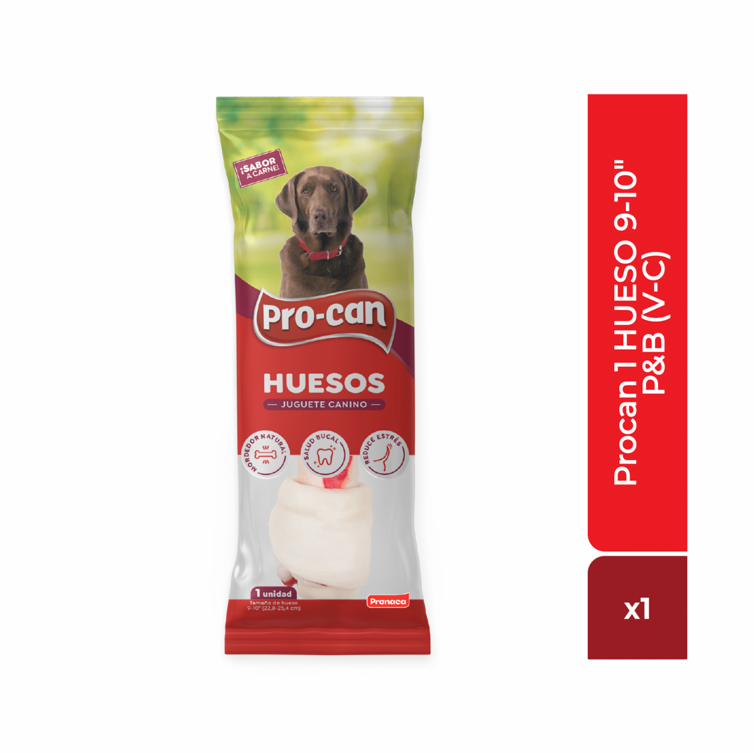 Hueso Para Perro Huesos Sabor A Carne PRO-CAN Unidad
