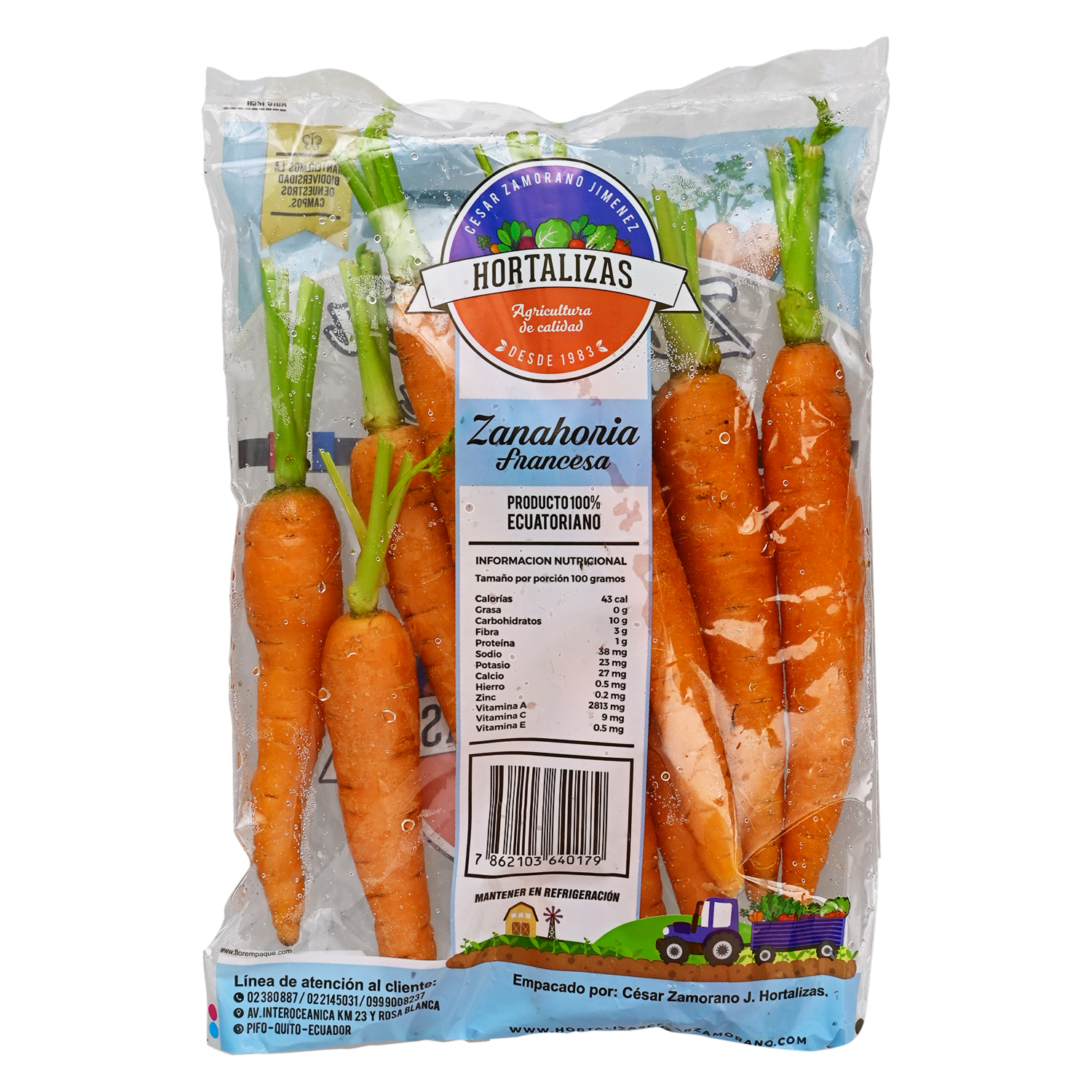 Zanahoria Francesa ZAMORANO 300 G