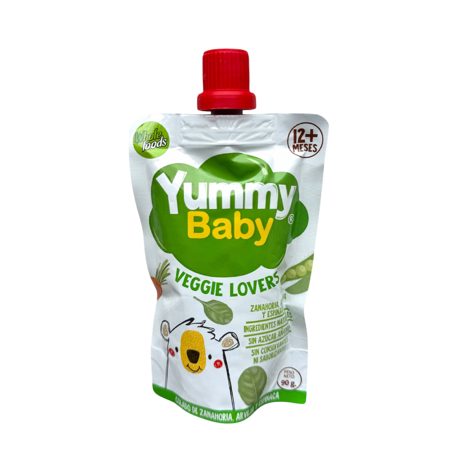 Compota De Zanahoria Arveja Espinacas YUMMY BABY 90 G