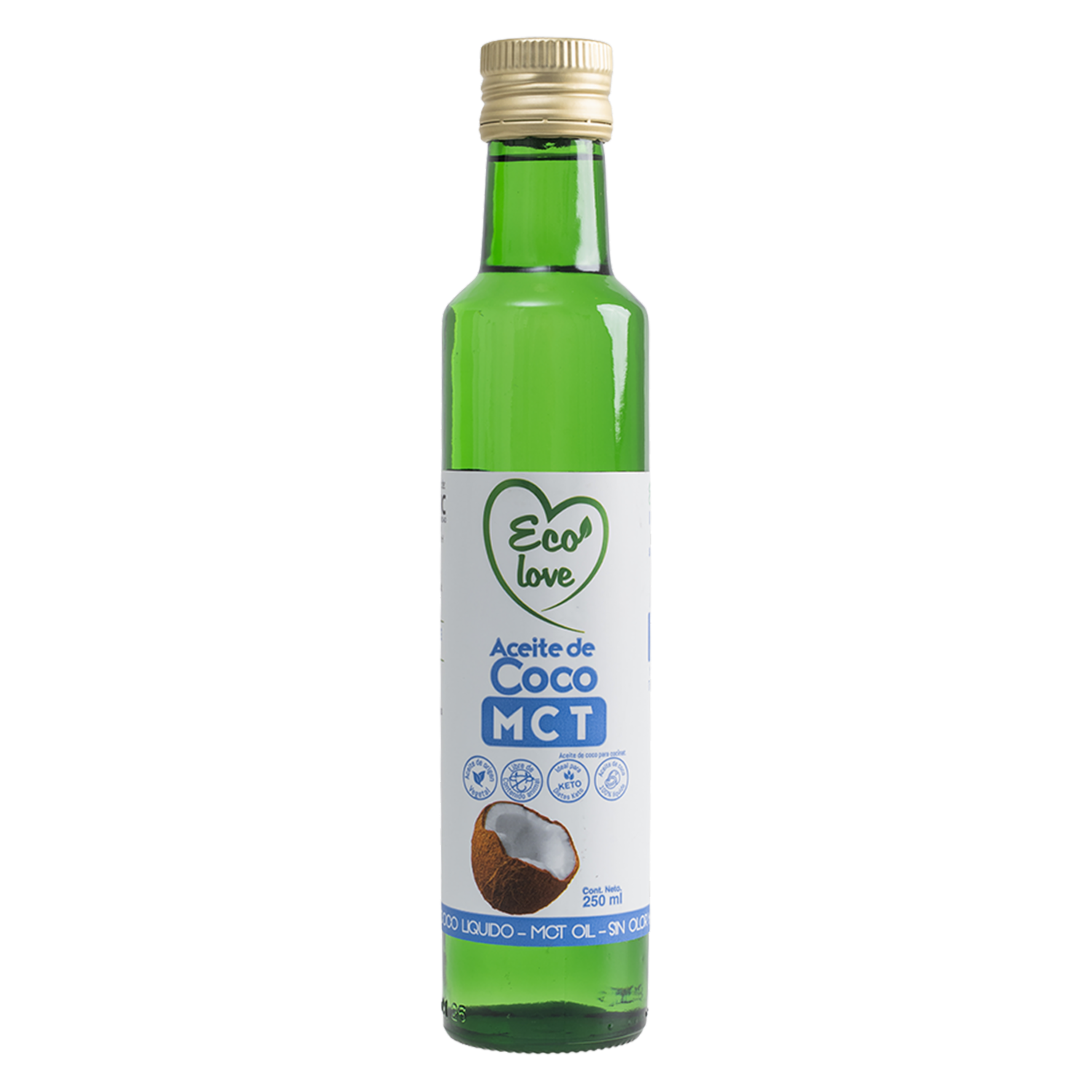Aceite De Coco Líquido ECOLOVE 250 Ml