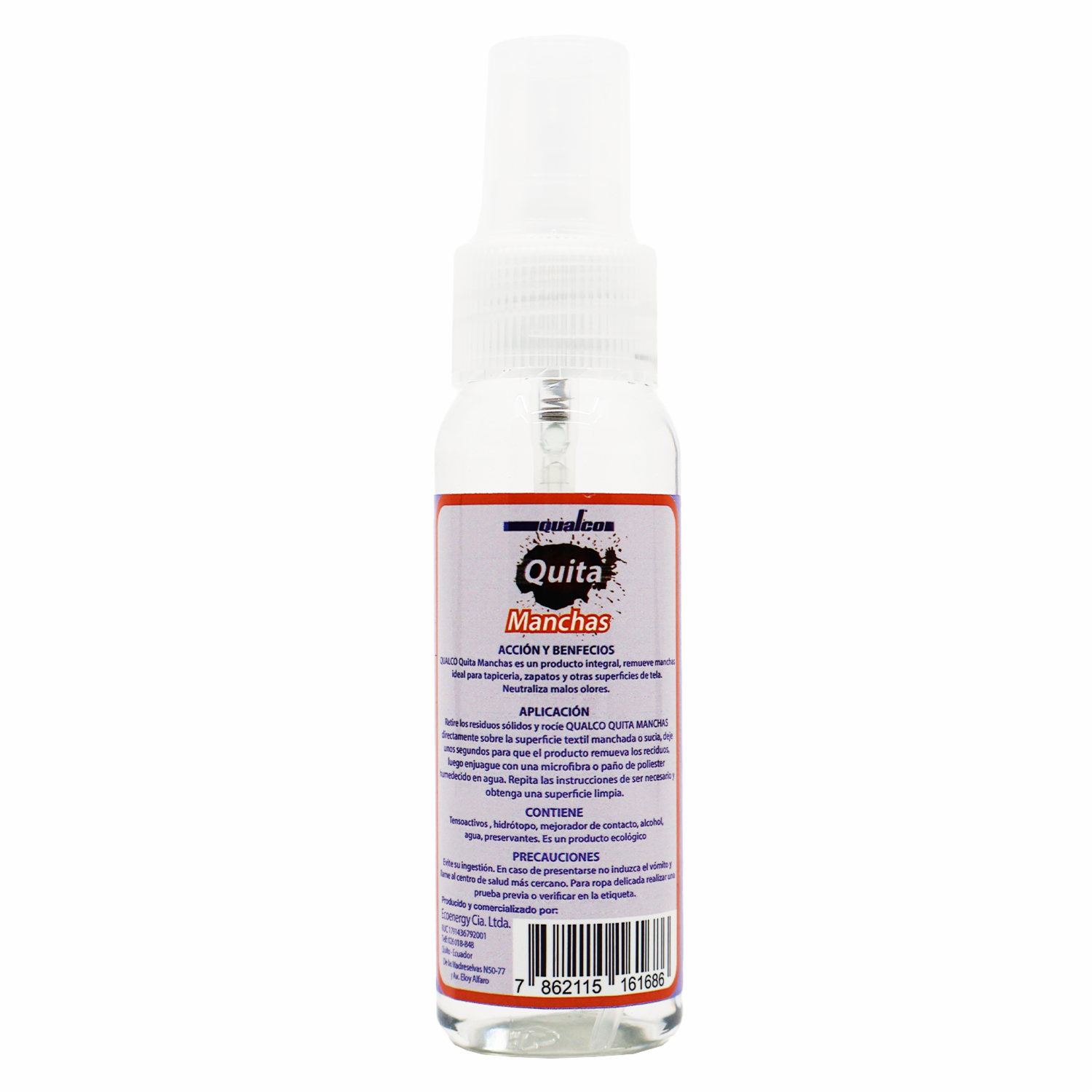 Limpiador De Tapicería Zapatos Y Ropa QUALCO 60 Ml