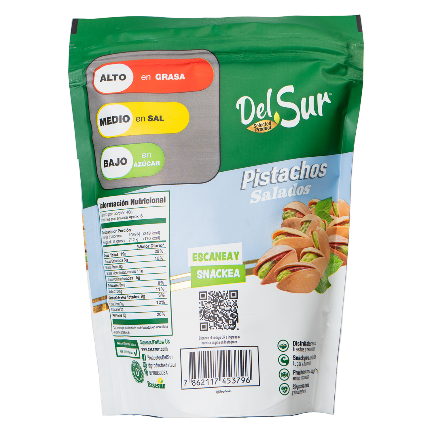 Pistachos Seleccionados DEL SUR Doypack