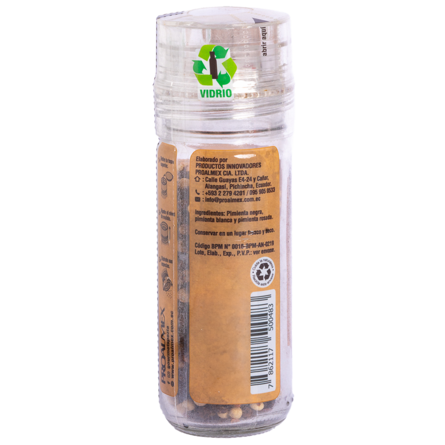Pimienta 3 Variedades En Molinillo SPEZIA 42 G