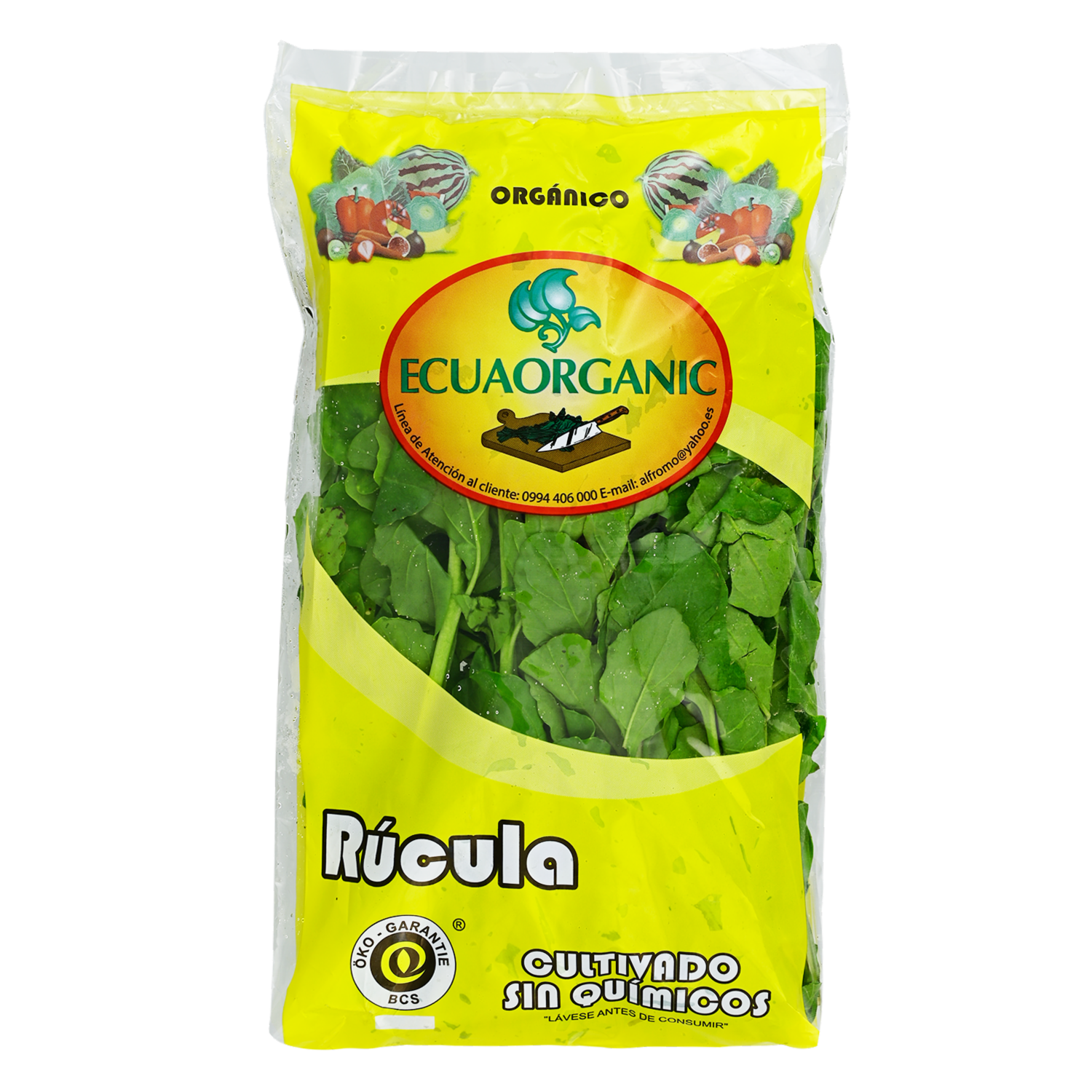Rúcula Orgánica ECUAORGANIC 100 g