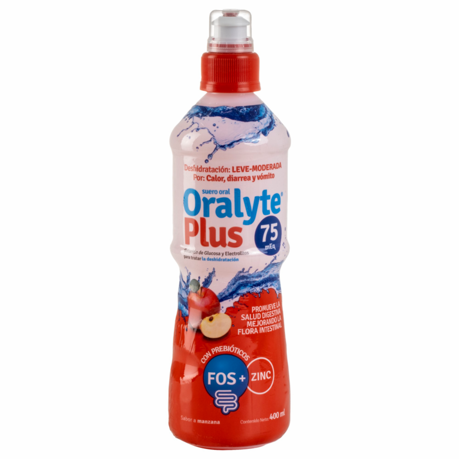 Hidratante Plus Sabor A Manzana 75 Meq ORALYTE 400 Ml