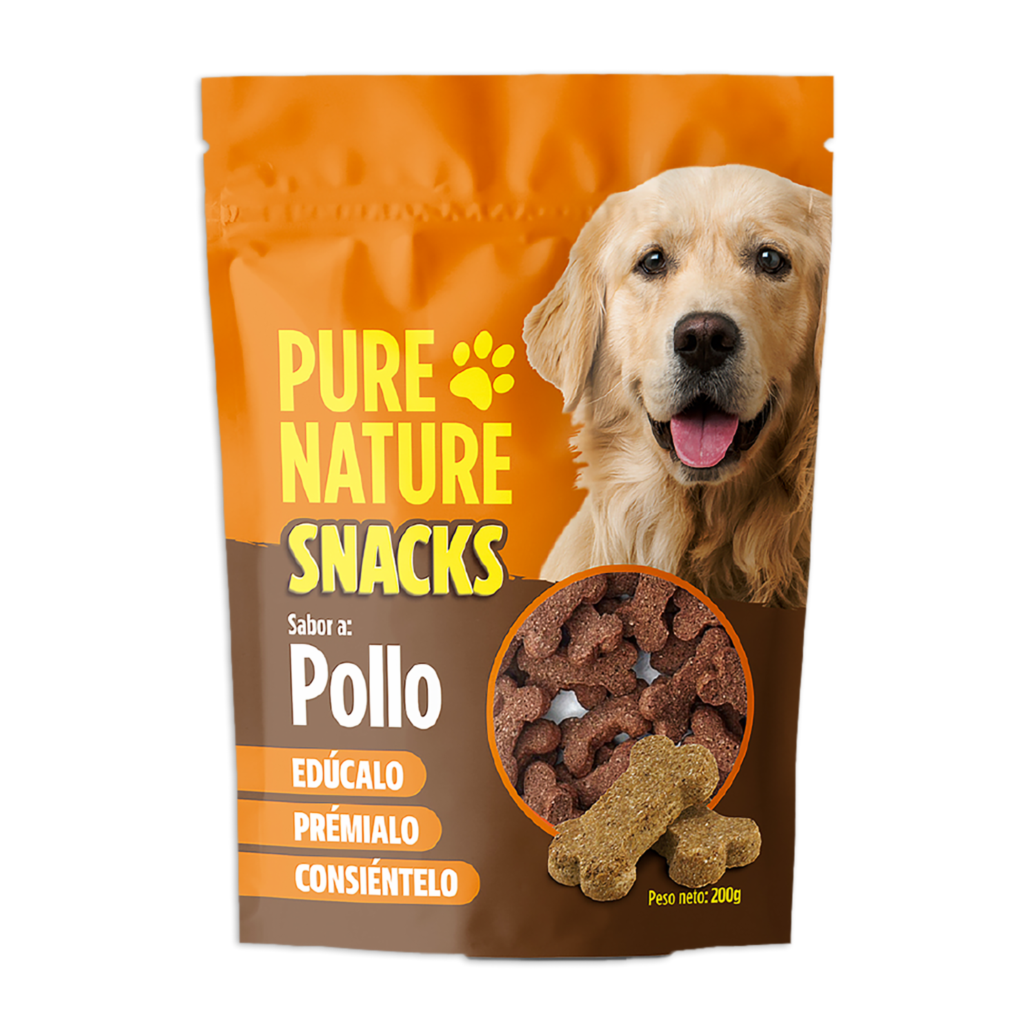 Snack Para Perros Sabor A Pollo PURE NATURE 200 G