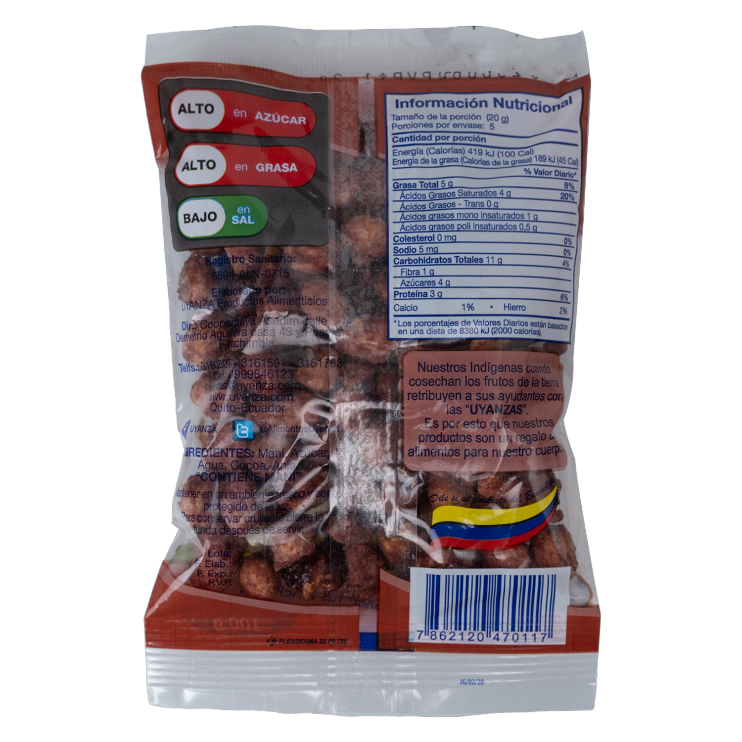 Maní Dulce UYANZA 100 g