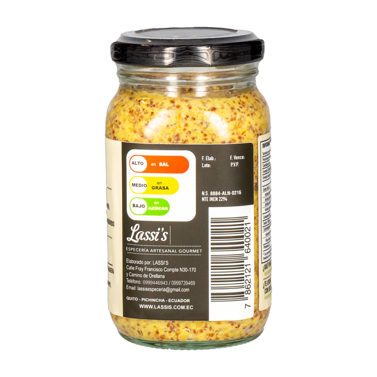 Mostaza Al Ancienne LASSI’S Frasco