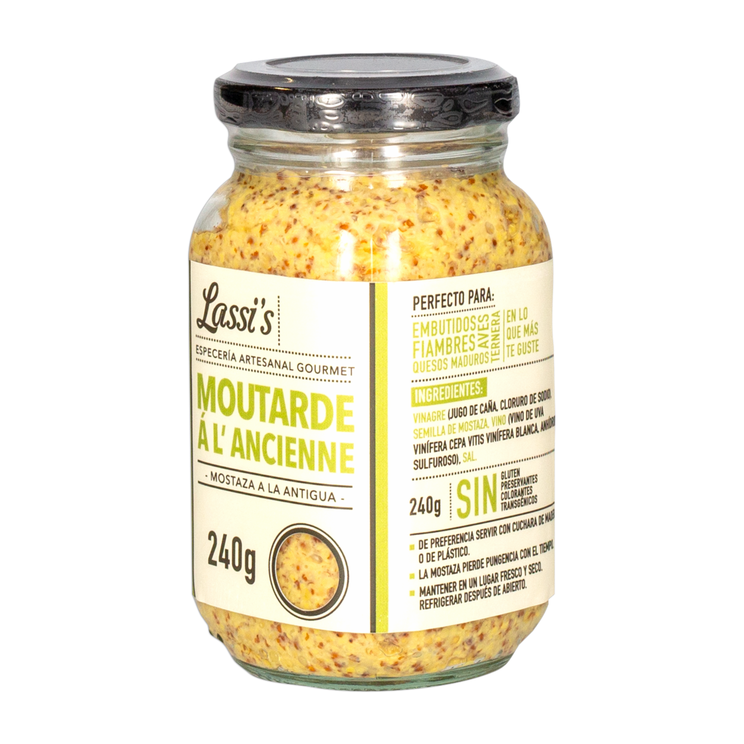 Mostaza Al Ancienne LASSI’S Frasco