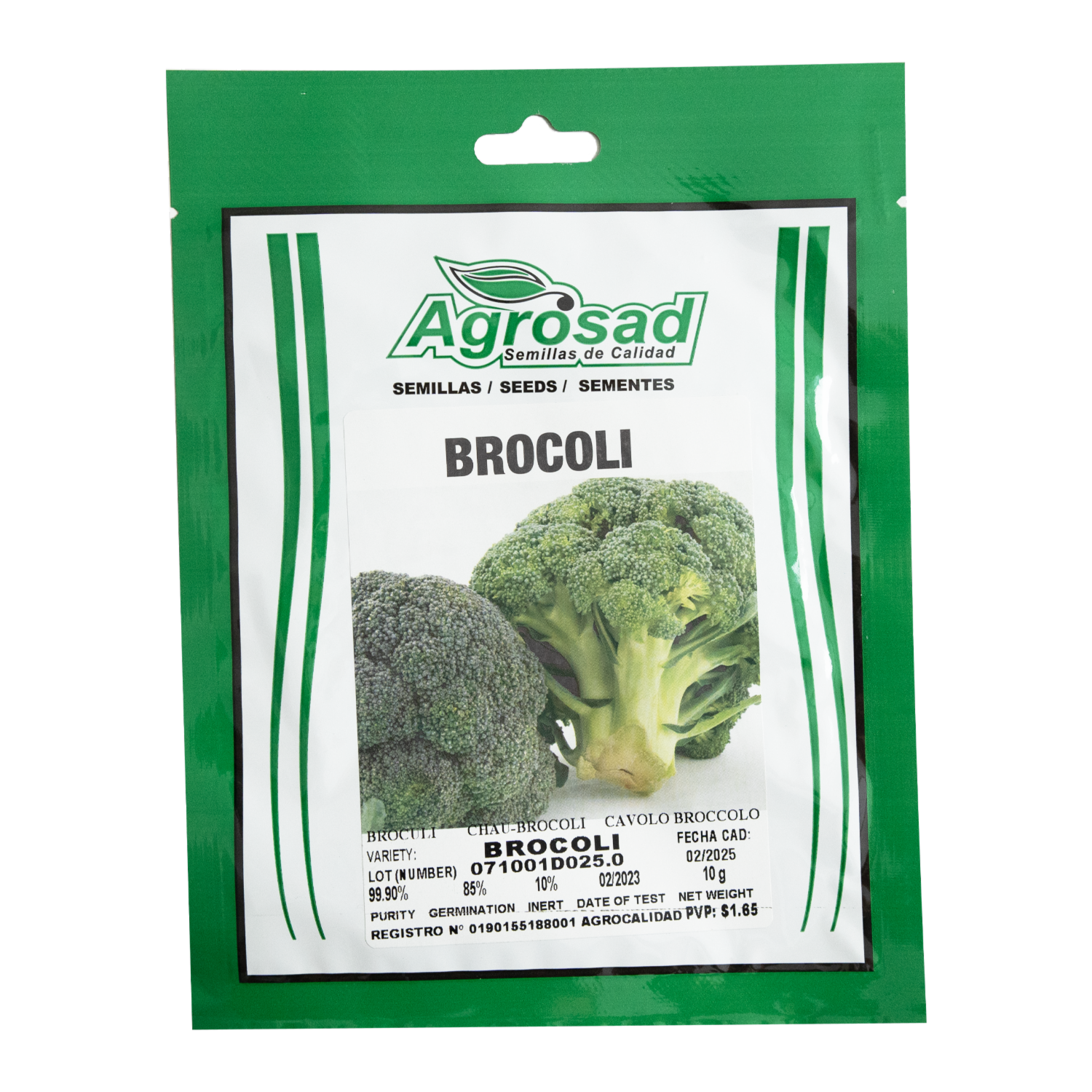 Semillas De Brócoli AGROSAD 10 G