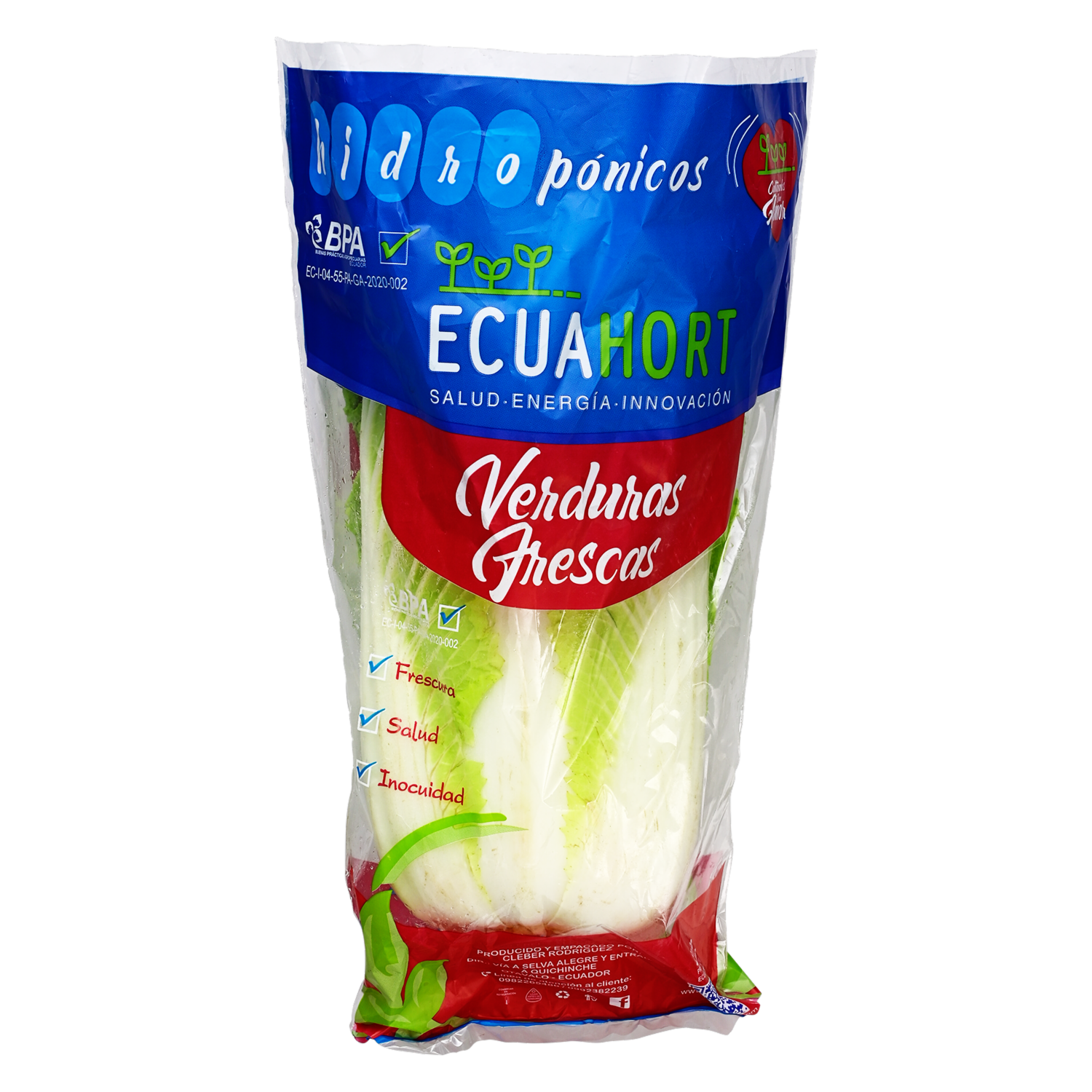 Nabo Chino Fresco Hidropónico ECUAHORT 700 G