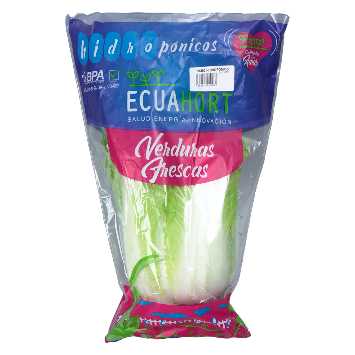 Nabo Chino Fresco Hidropónico ECUAHORT 700 G