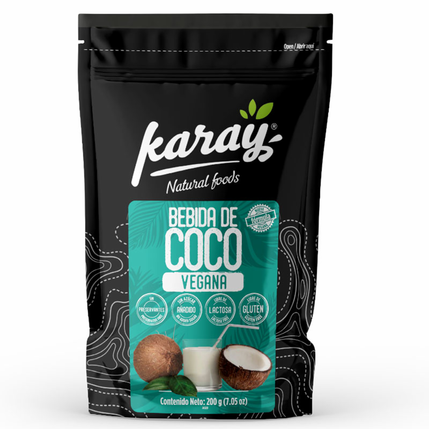 Bebida De Coco En Polvo Sin Gluten KARAY 200 G