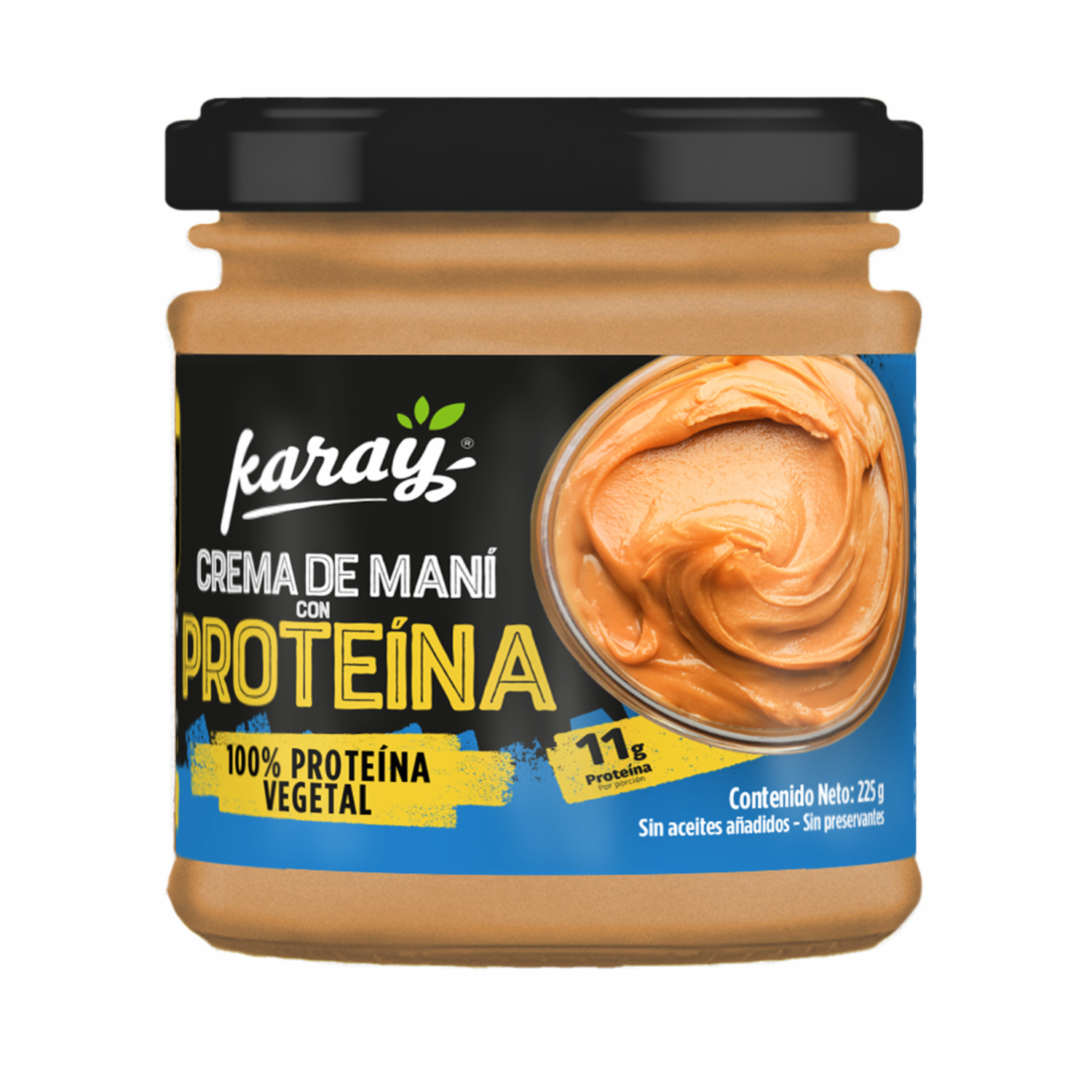 Mantequilla De Maní Con Proteína Vegetal KARAY 225 G