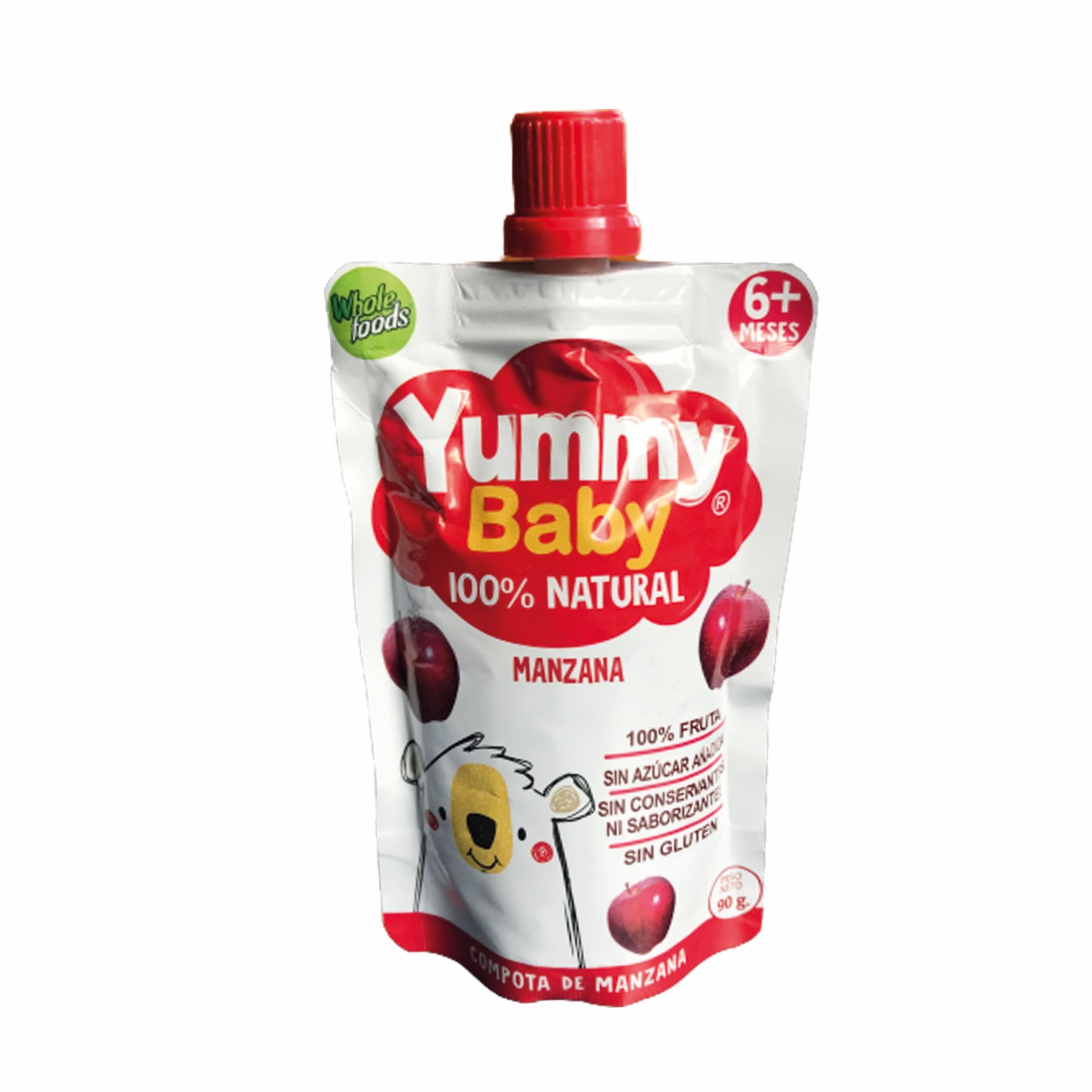 Compota Pouch De Manzana YUMMY BABY 90 G