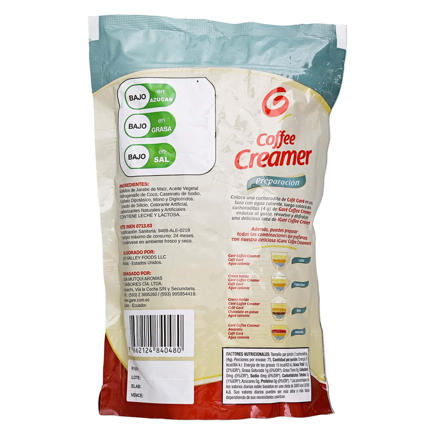 Crema Para Café En Polvo GARE 300 G