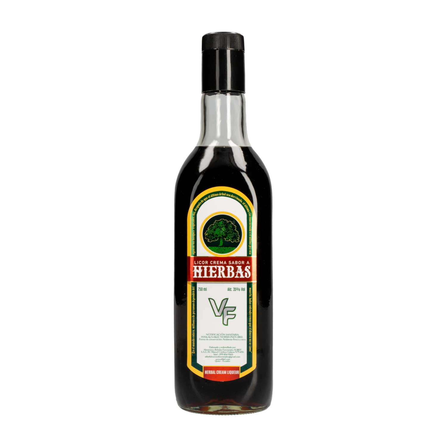 Licor De Hierbas V&F 750 Ml