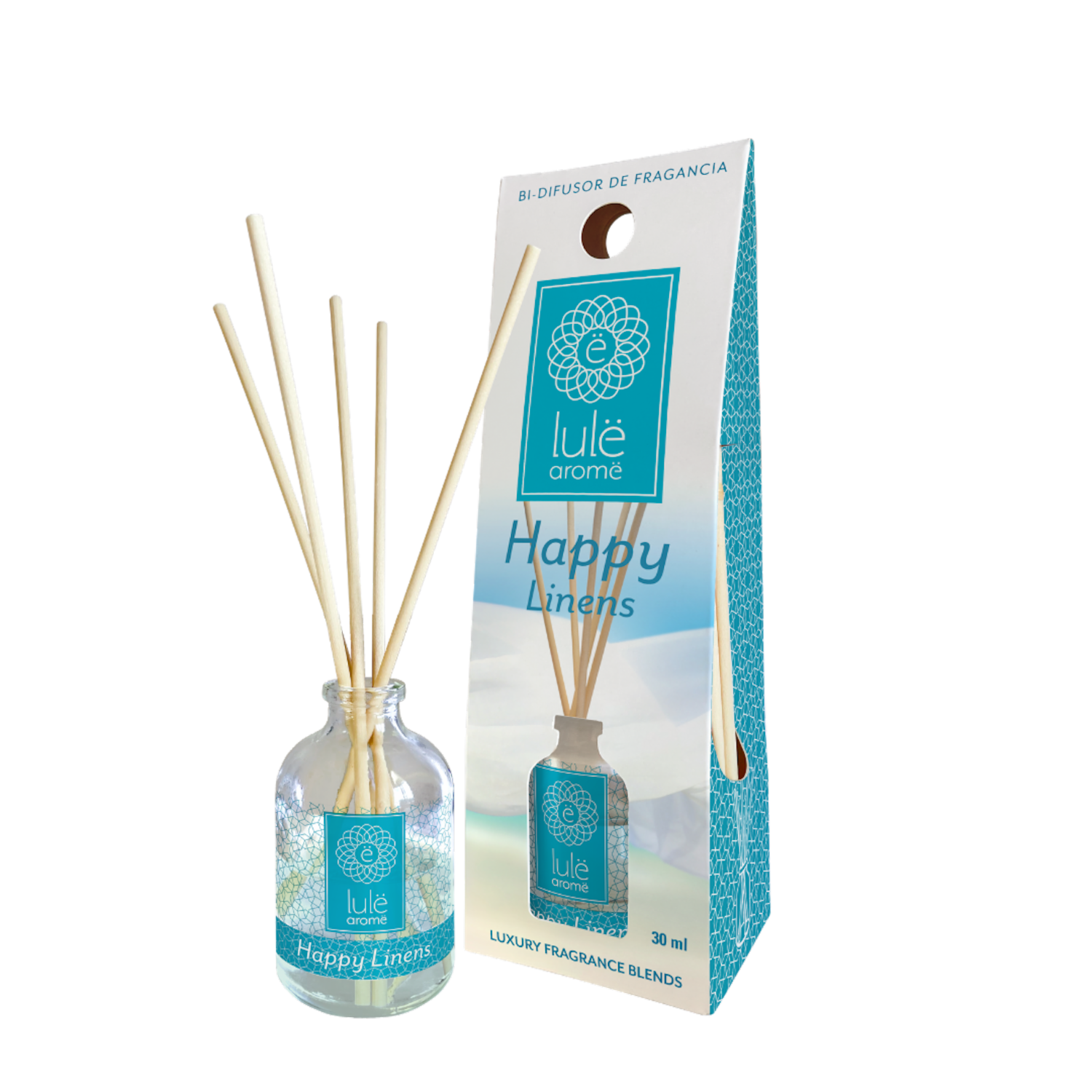 Bi-difusor Ambiental Fragancia Happy Linens LULË AROMË 30 Ml