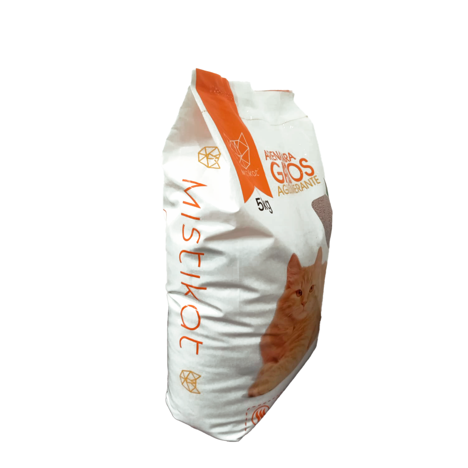 Arena Para Gatos Aglomerante 100% Natural MISTIKAT 5 KG
