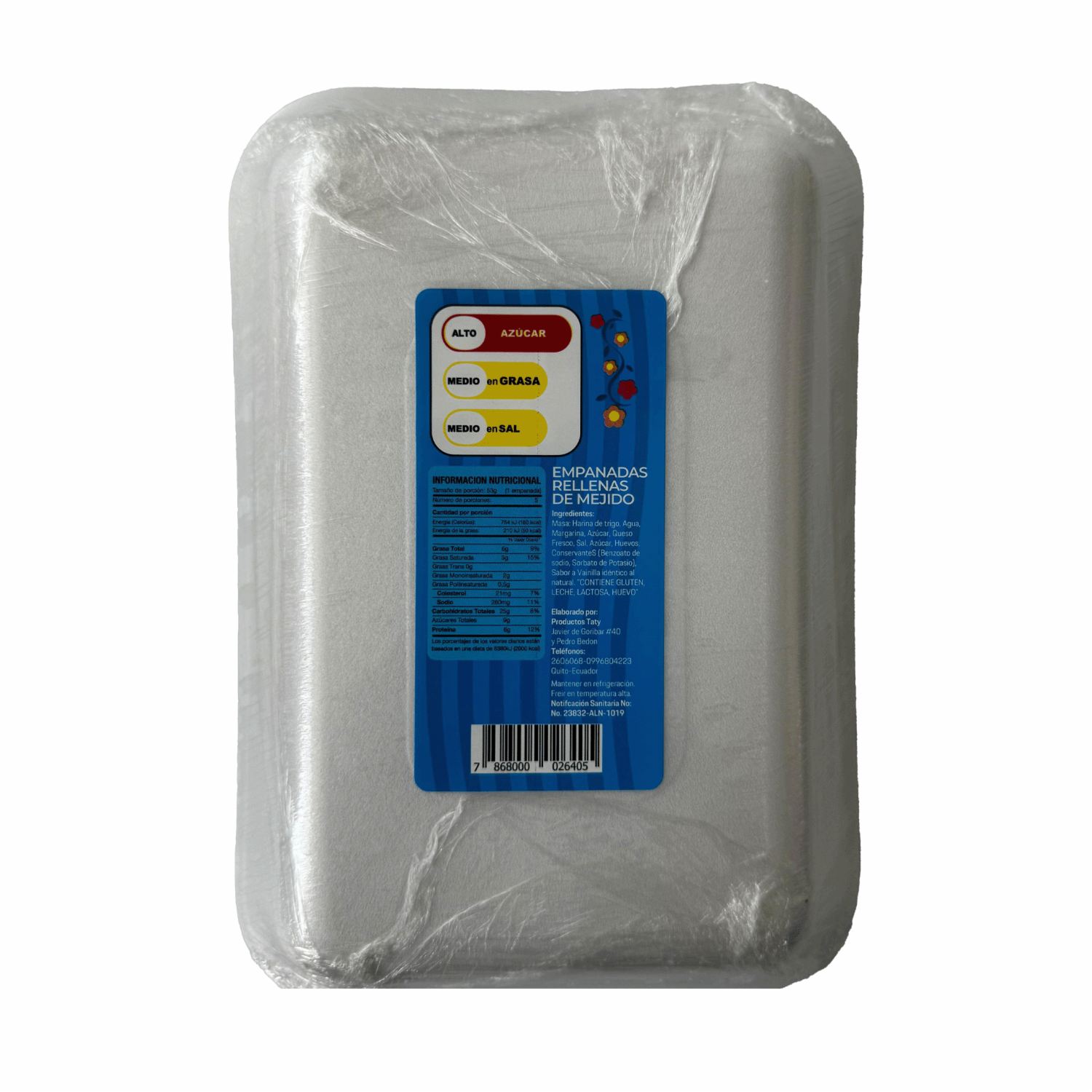 Empanadas Rellenas De Mejido Listas Para Freir TATY X 5 Uds 265 G