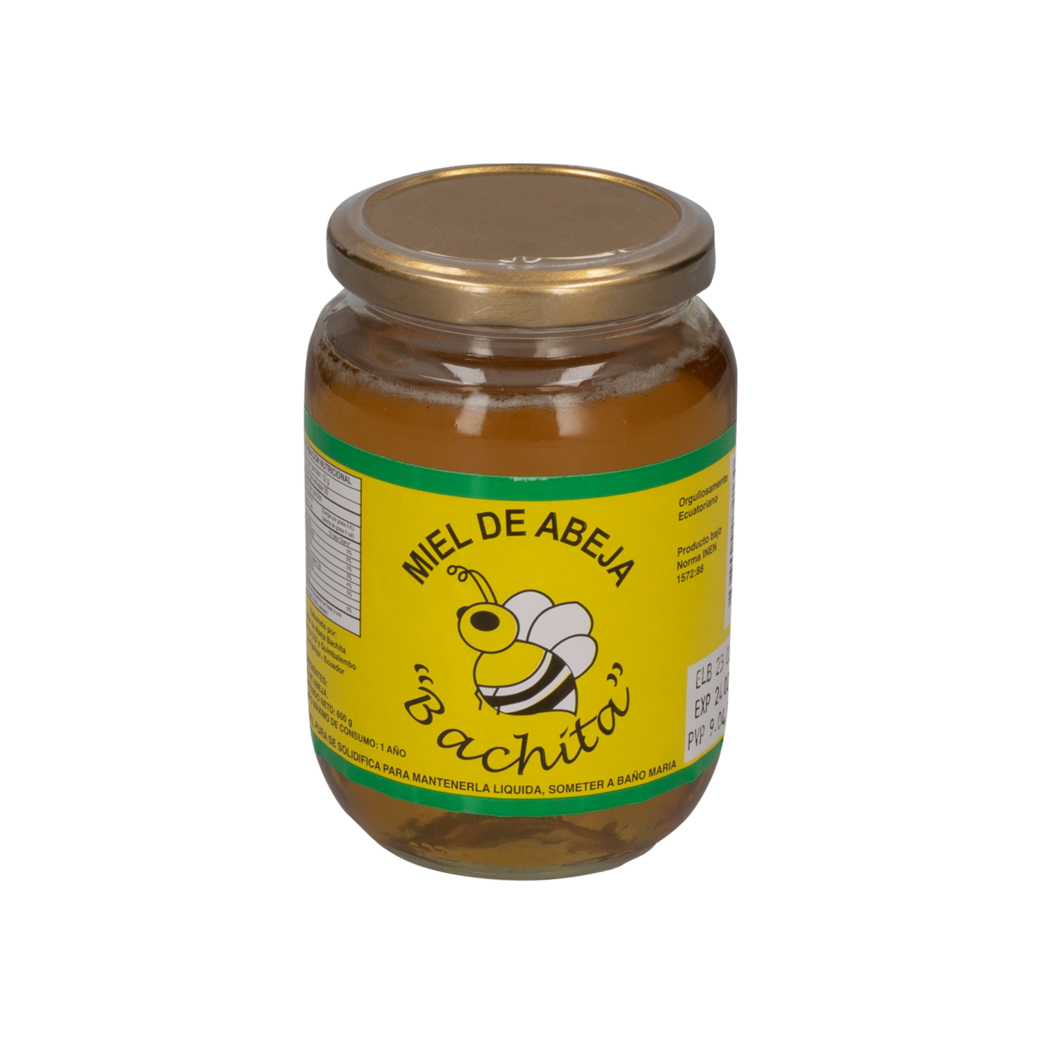 Miel De Abeja 100% Natural BACHITA 600 G